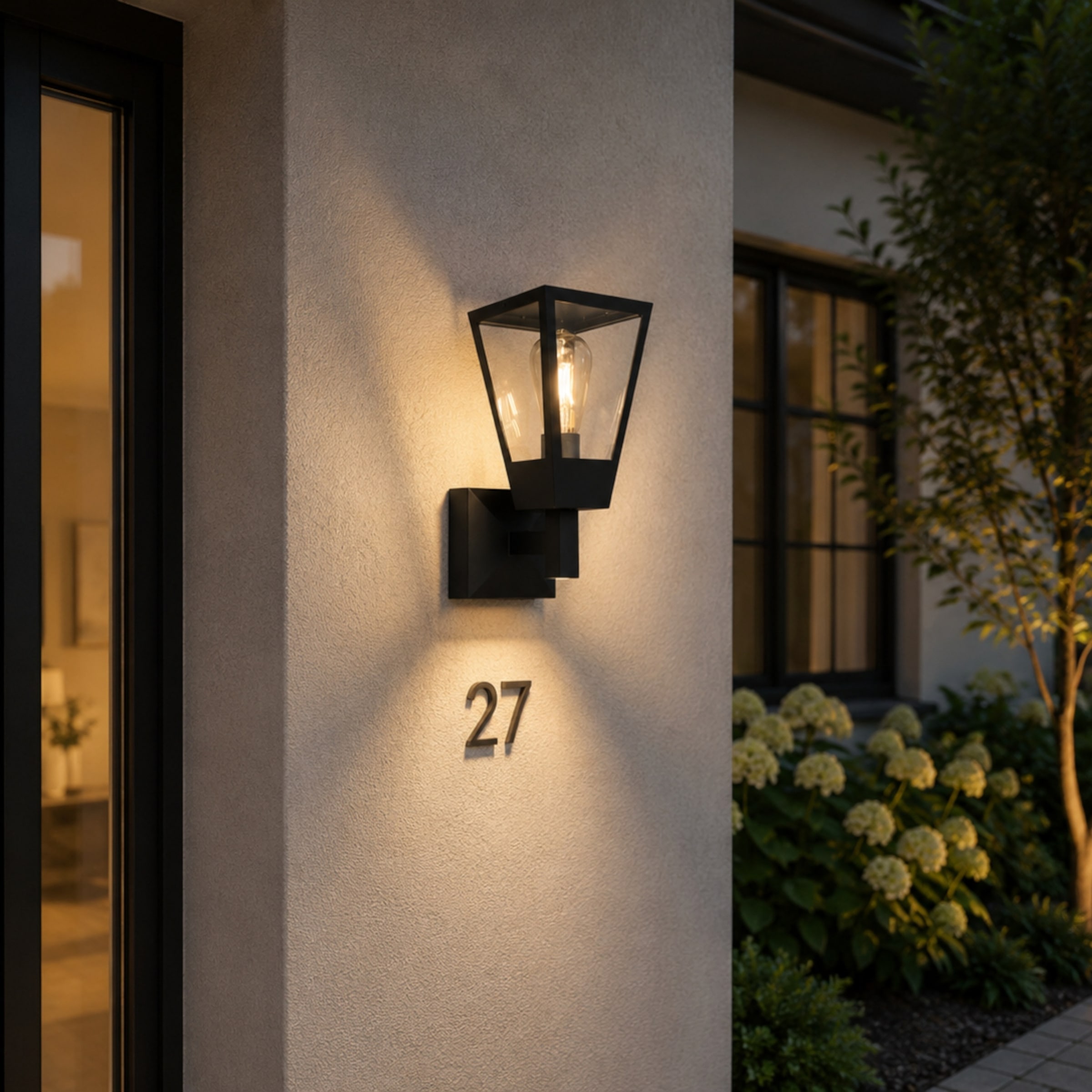 Brilliant Wandleuchte »Westcliff« E27 1 Stk. Außenwandleuchte 14 x 20 x 32 cm, E27, Aluminium Glas, anthrazit