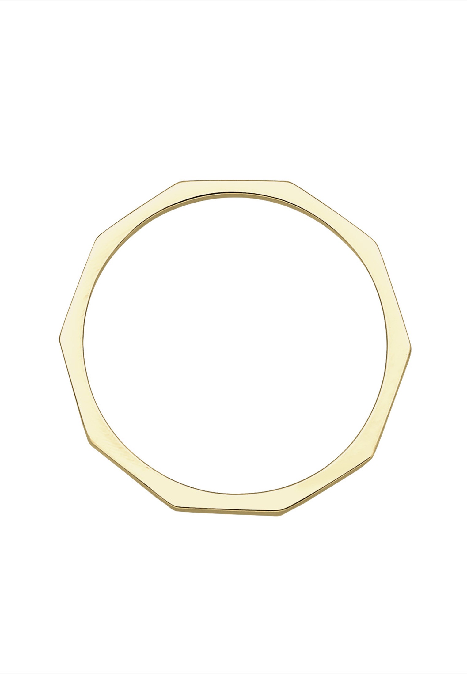 Elli Premium Fingerring »Bandring 375 Gelbgold«