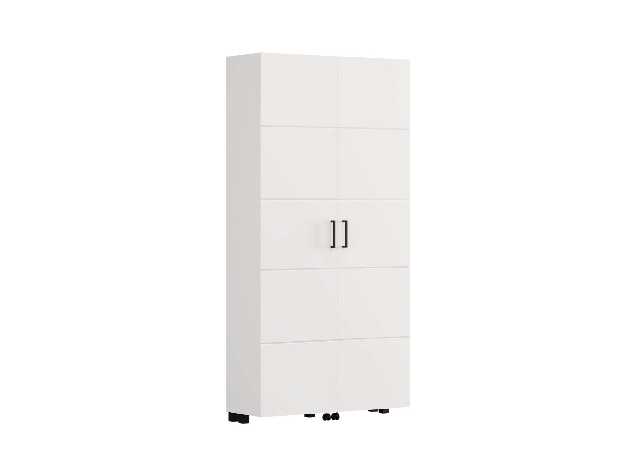 Home affaire Schuhschrank »Islay, Drehtüren auf Rollen, B/T/H: 91,6/32,4/184,4 cm« Schuhkommode mit Platz für ca. 40 Paar Schuhe bis Gr. 40
