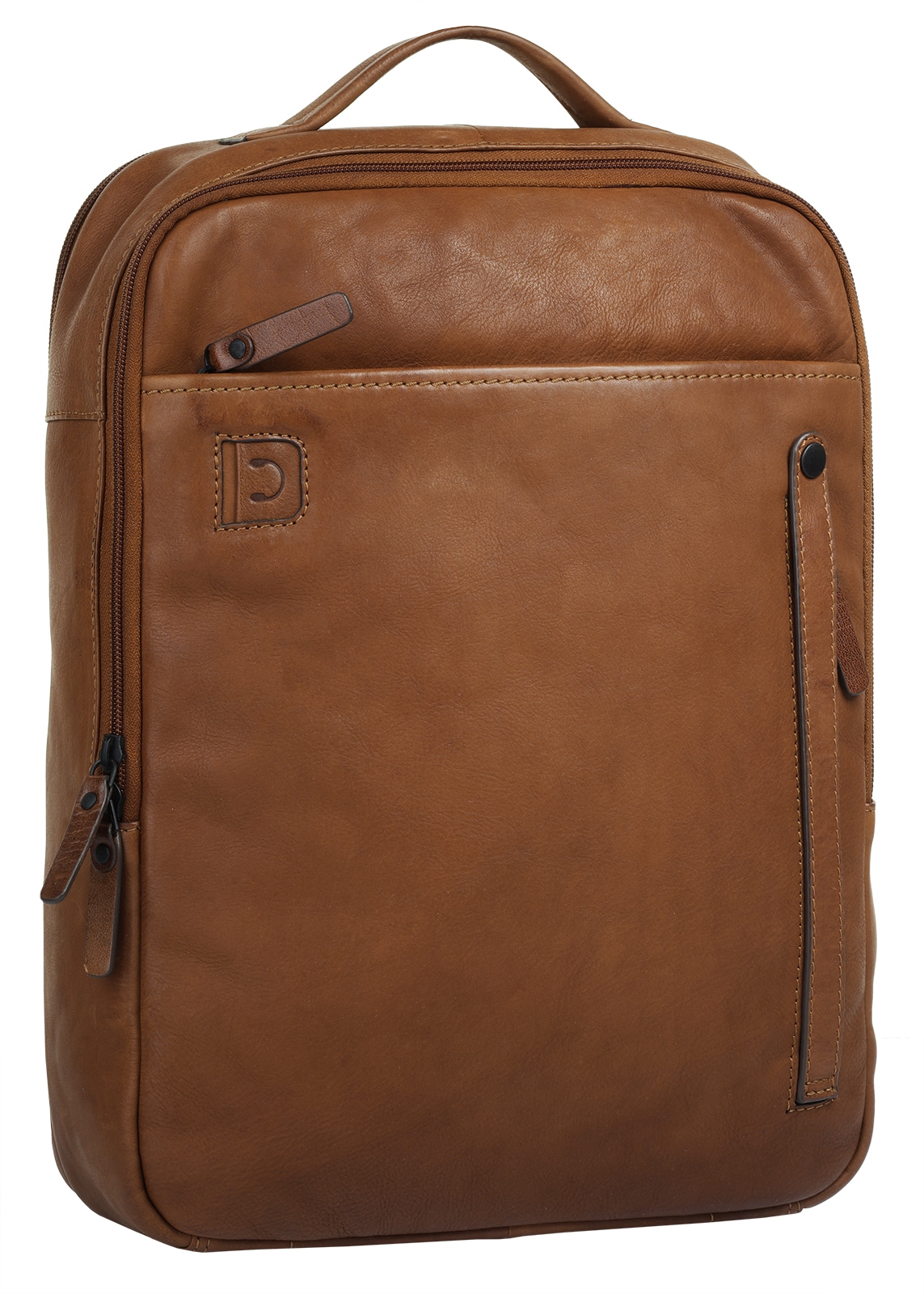 X-Zone Laptoprucksack, echt Leder