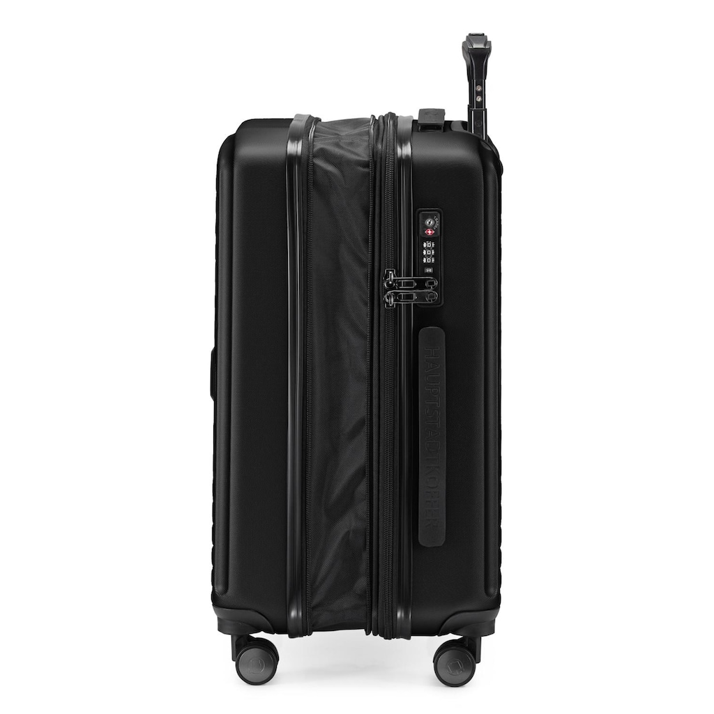 Hauptstadtkoffer Hartschalen-Trolley »Mitte, schwarz, 55 cm«, 4 Rollen