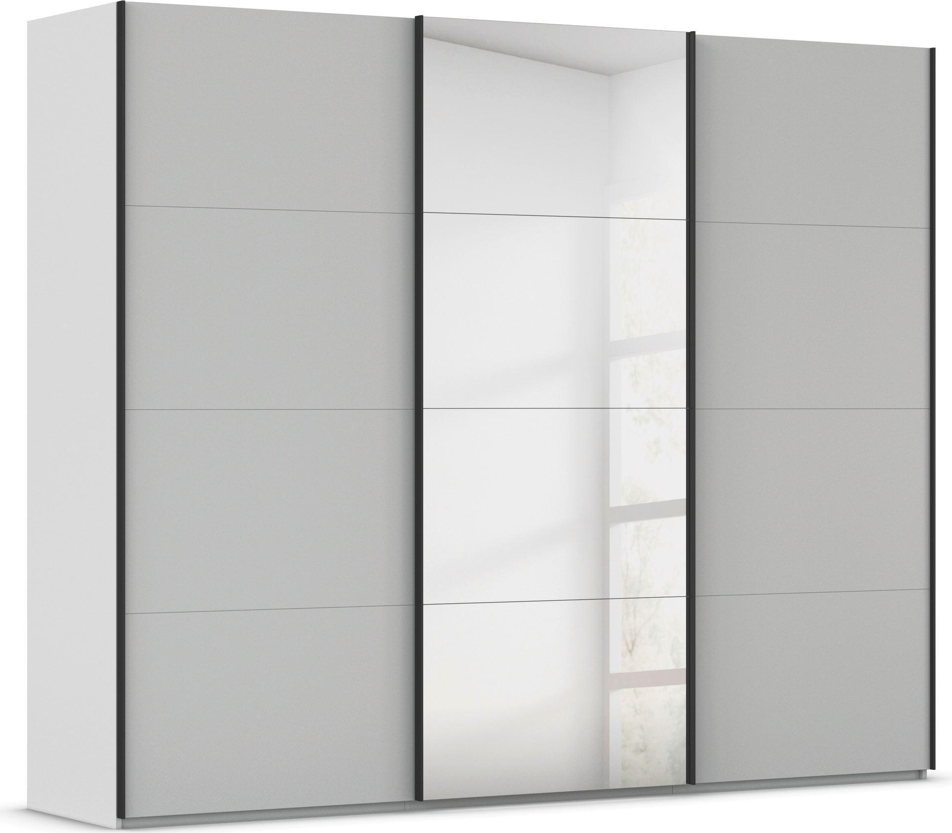 rauch "Kleiderschrank Schrank Garderobe Schlafzimmerschrank SCALE-FYRA" edle viergeteilte Türen mit Spiegel und vielen Farben MADE IN GERMANY