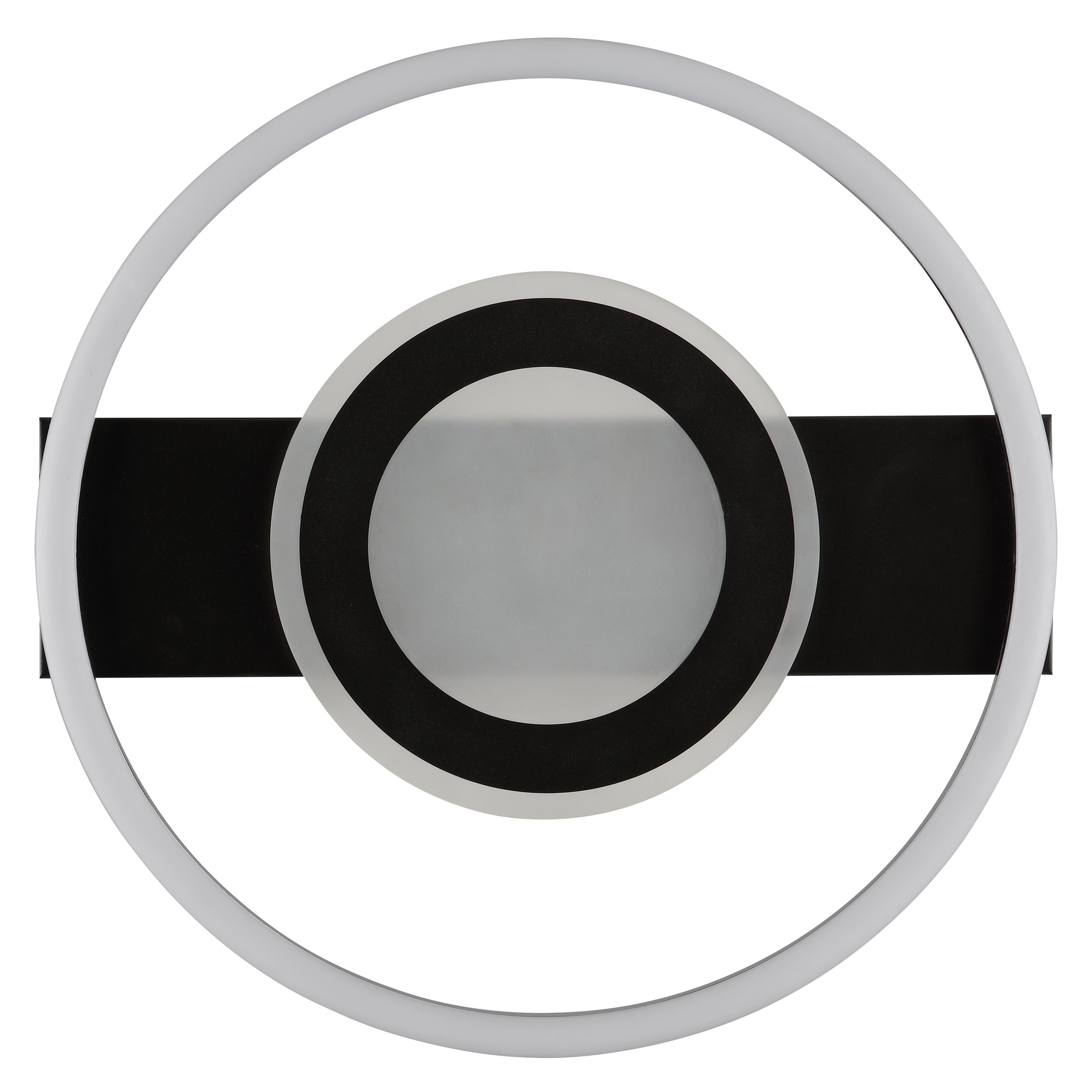 Brilliant LED Deckenleuchte »Maureen« LED-Modul 1 Stk. warmweiß - kaltweiß 37cm, 2300lm, 3000-6500K, dimmbar, CCT, RGB, schwarz