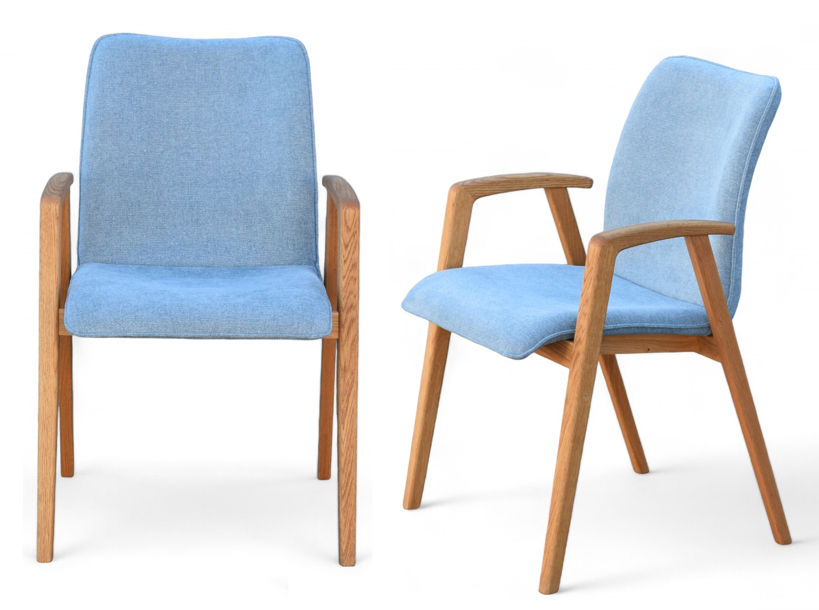 OTTO home "Loreen Esszimmerstuhl, Polsterstuhl, Designstuhl" (Set) 2 Stk.mit Massivgestell, hochwertig gearbeitet, Armlehnen, stilvoll, bequem