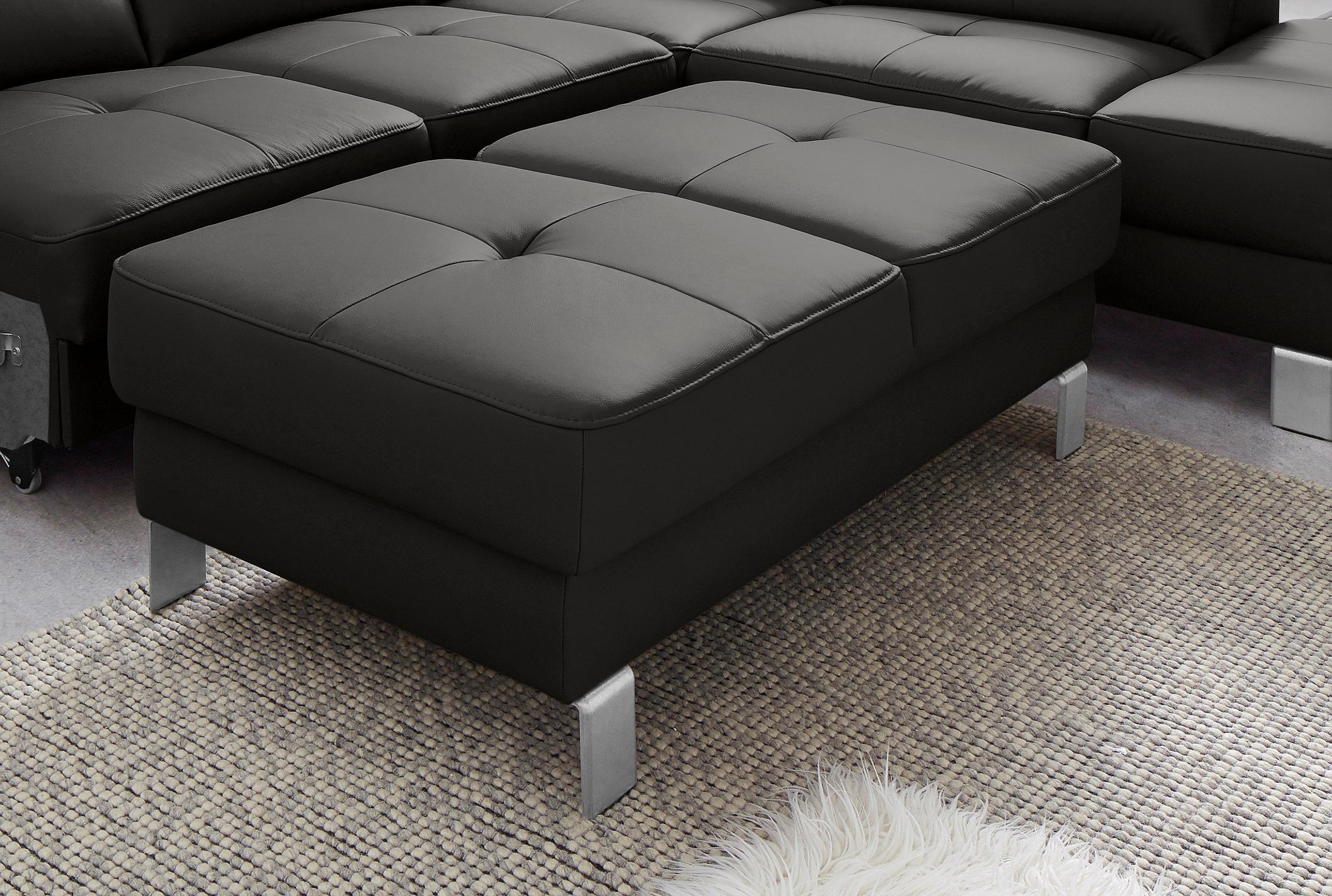 exxpo - sofa fashion Hocker »Mantua 2 Bankhocker, tolle Verarbeitungsdetails, modern und elegant«