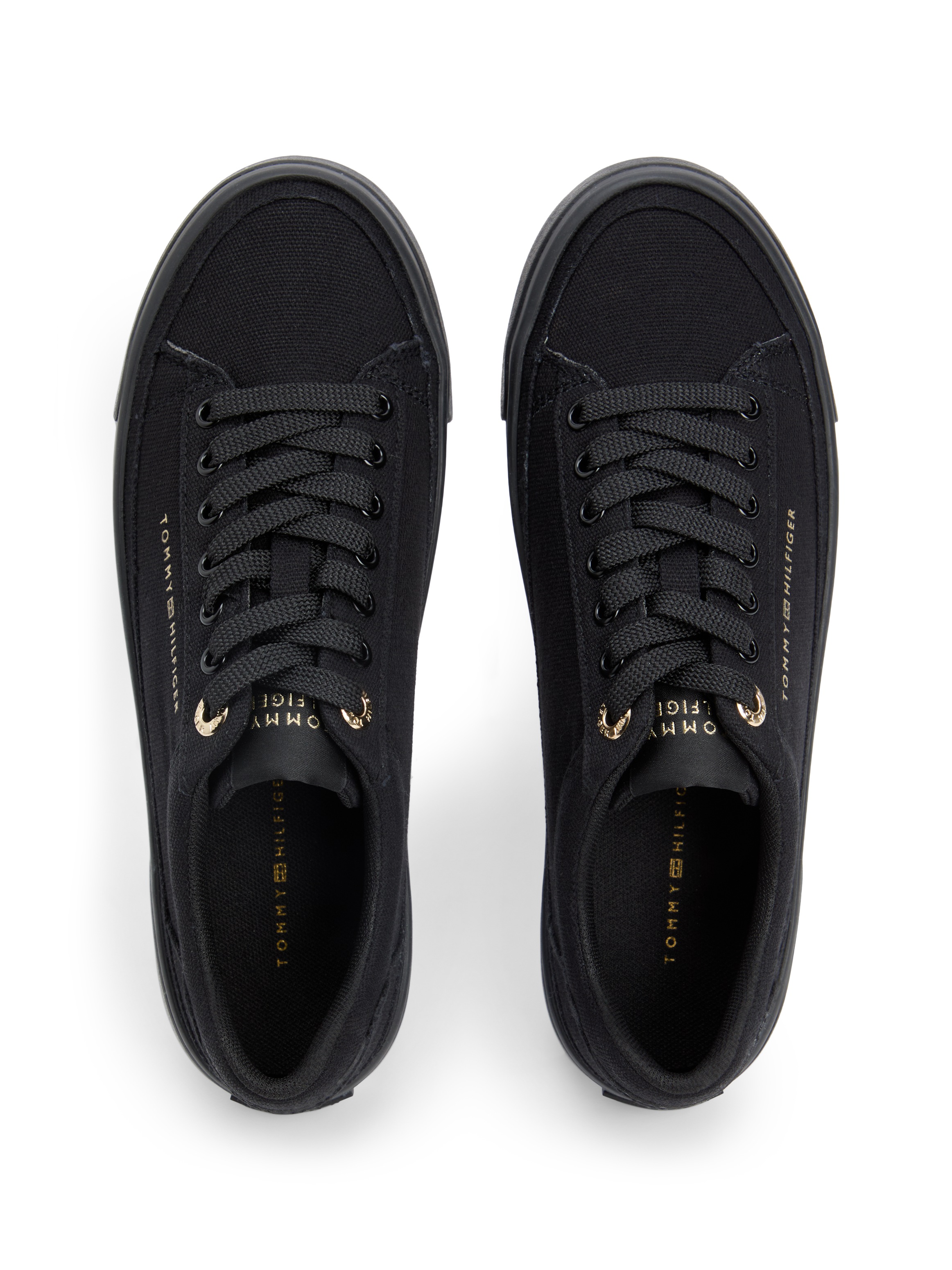 Tommy Hilfiger Plateausneaker »TH FOXING PLATFORM CANVAS«  Freizeitschuh, Schnürschuh, Halbschuh mit Schaftrand-Polsterung