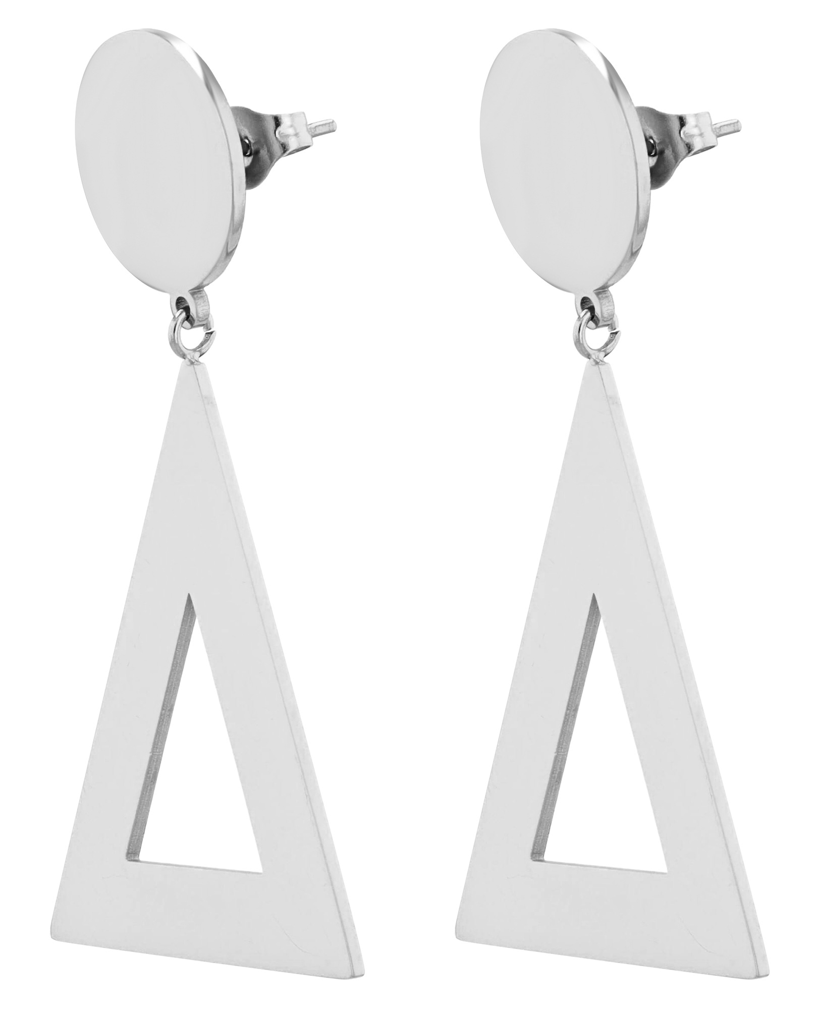 Paar Ohrhänger ADELIA´S "Damen Ohrringe – Ohrstecker aus Edelstahl", Damen, Gr. Damen, Edelstahl, silber, Ohrringe, Geschenkidee: zeitlos und vielseitig 2
