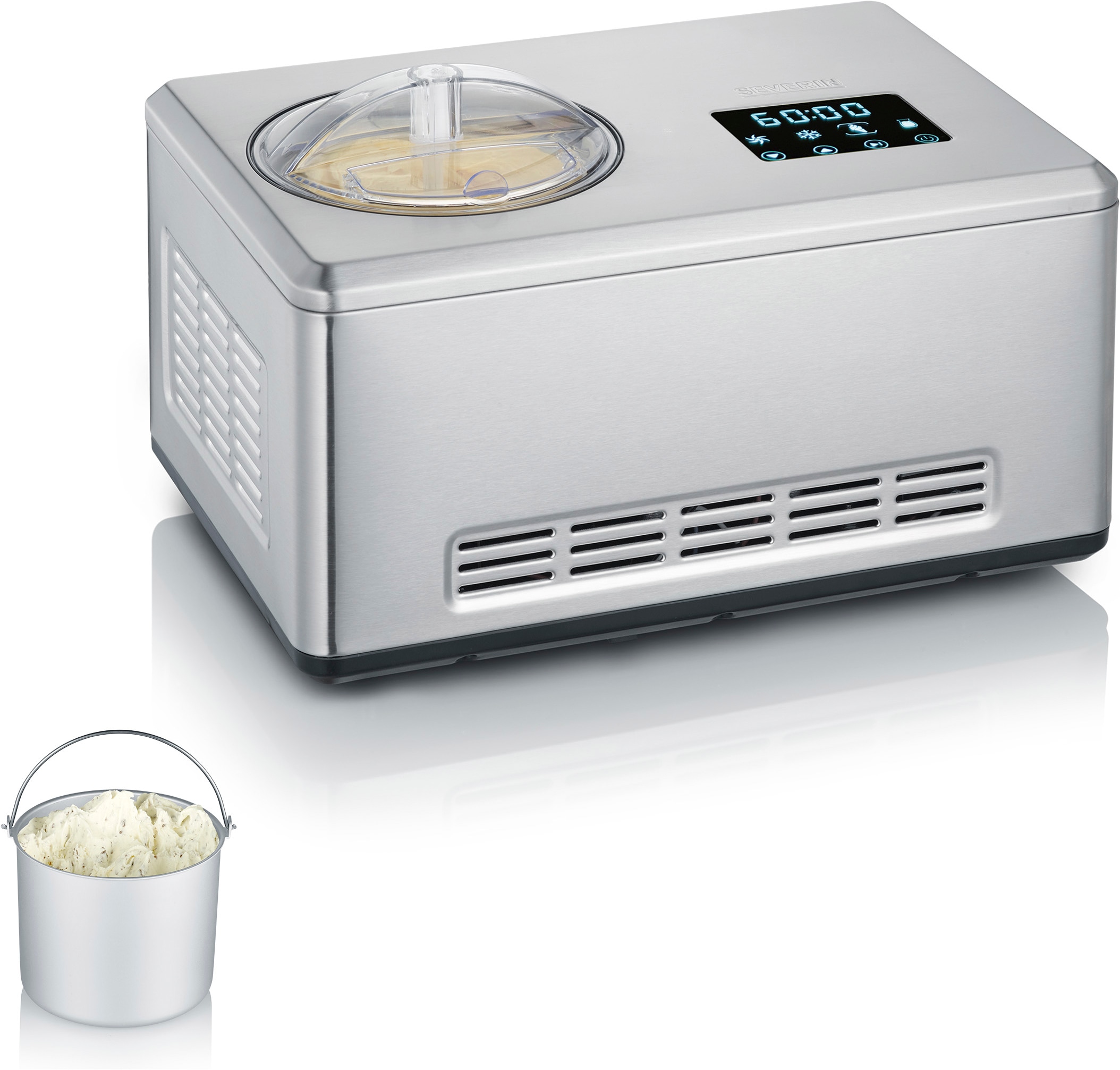 Severin Eismaschine "EZ 7405" 2 l 180 W 2l Kapazität, Aktivkühlung durch Ko günstig online kaufen