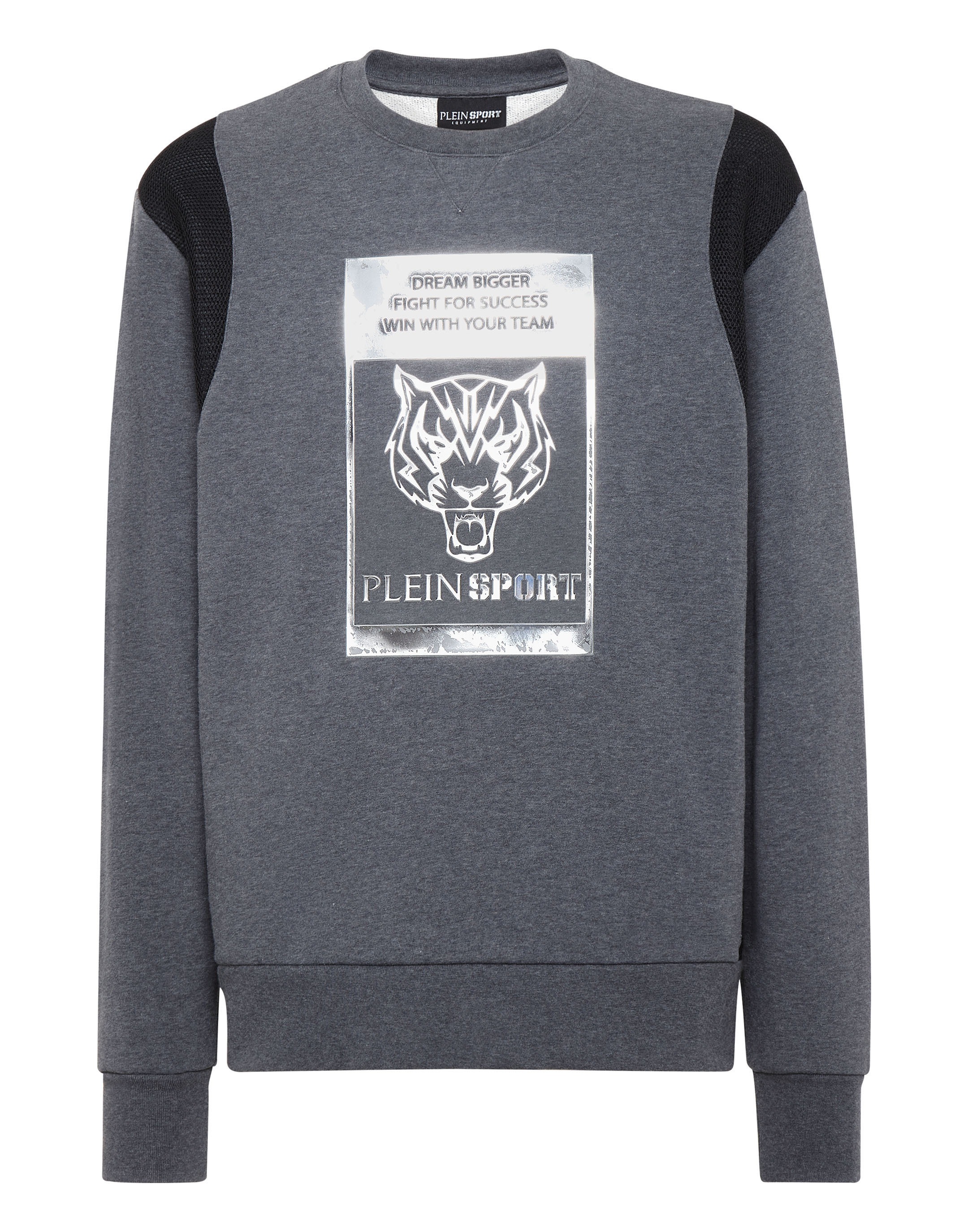 Sweatshirt PLEIN SPORT "Tiger", Jungen, Gr. M, 72, schwarzgrau, Obermaterial: 88% Baumwolle, 12% Polyester, Sweatshirts Sweatshirt