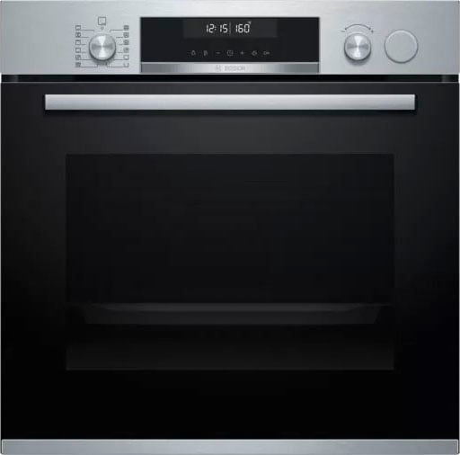 BOSCH Einbaubackofen "HRG5180S0", Serie 6, HRG5180S0, mit 1-fach-Teleskopauszug, Hydrolyse