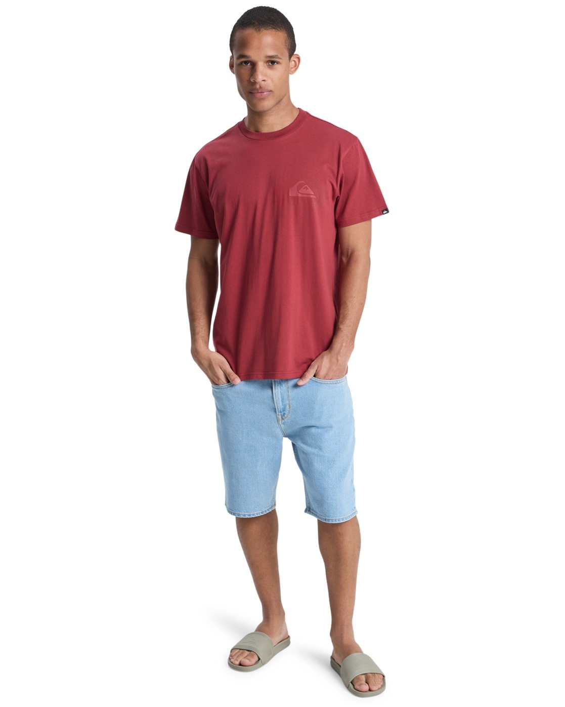 T-Shirt QUIKSILVER "Ev Mini Logo", Herren, Gr. XS, burnt russet, Obermaterial: 70% Walkfrottier, 30% Walkfrottier;, Shirts T-Shirt 3