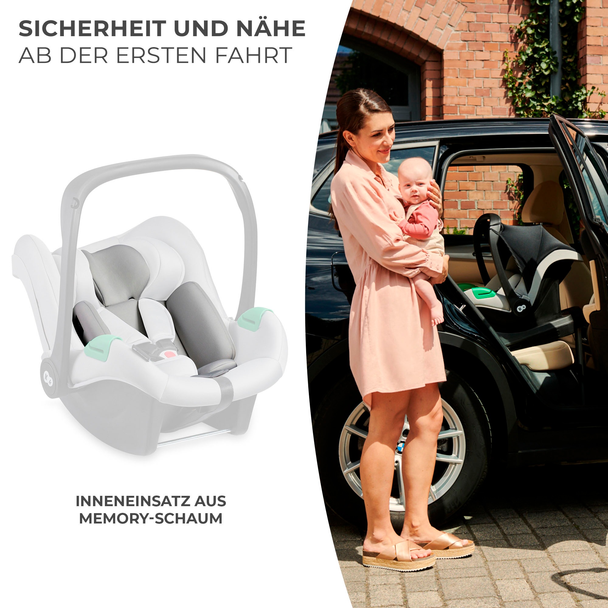Kinderkraft Autokindersitz »MINK PRO i-Size + MINK FX Basis Set«