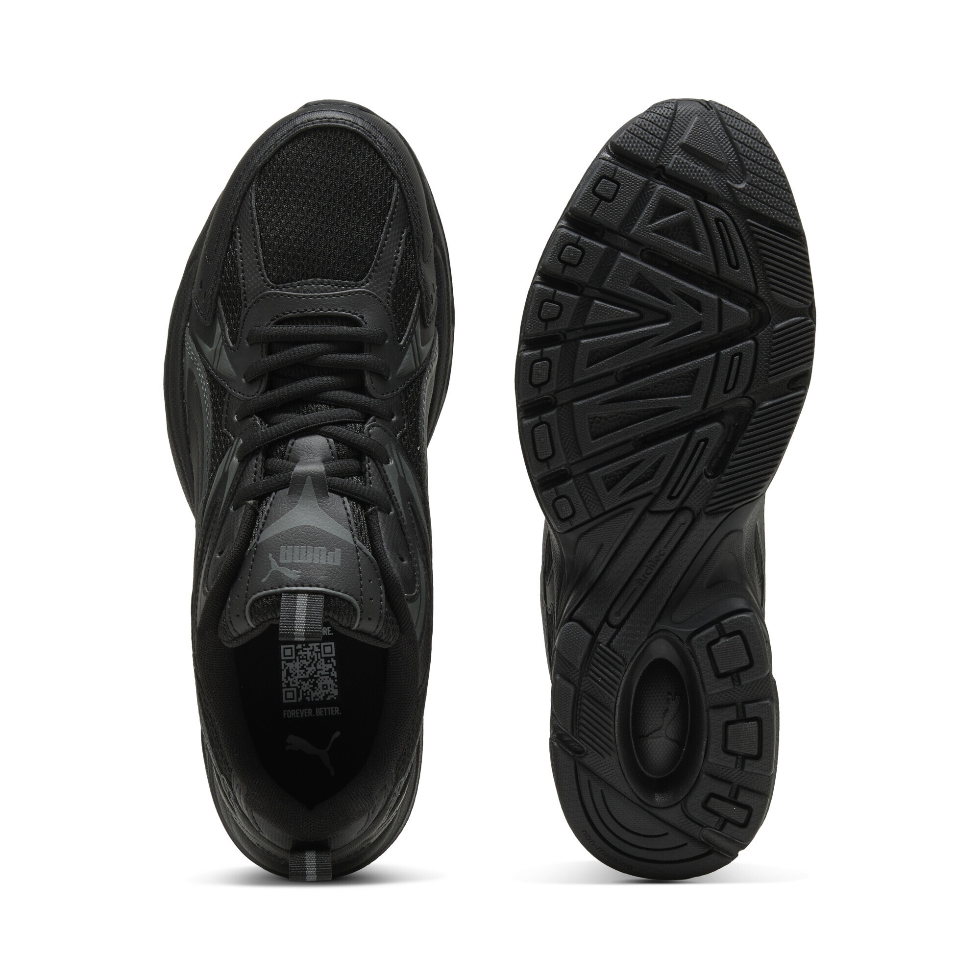 Sneaker PUMA "MILENIO TECH_", Damen, Gr. 40, schwarz (puma schwarz, shadow gray), Textil, Schuhe Sneaker, für Sportmode und Streetwear, mit Schnürverschluss 3