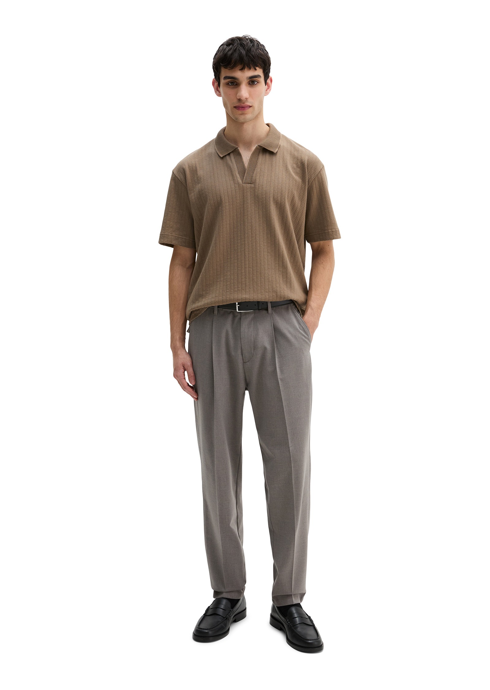 Marc O'Polo Poloshirt »aus schwerem Ripp-Jersey«