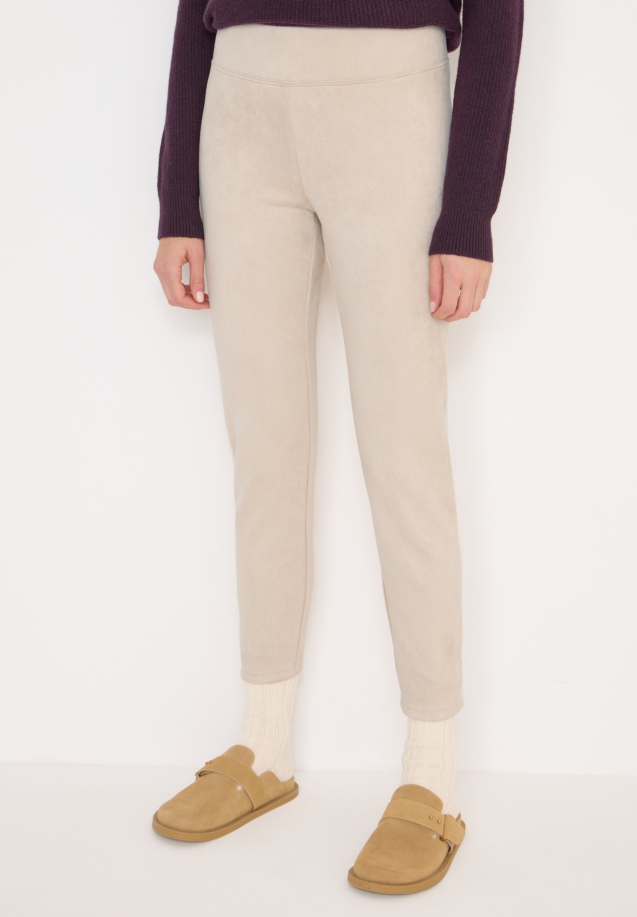 Cecil Leggings aus Velour günstig online kaufen