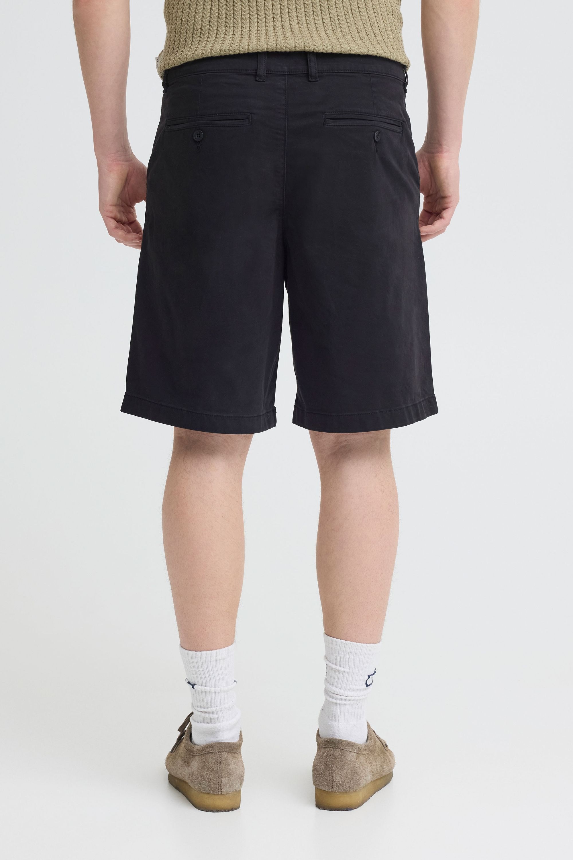 Chinoshorts CASUAL FRIDAY "Chinoshorts CFBennet", Herren, Gr. L, N-Gr, schwarz (schwarz beauty), Obermaterial: 97% Baumwolle CO. 3% Elasthan EL., Hosen Chinoshorts 3