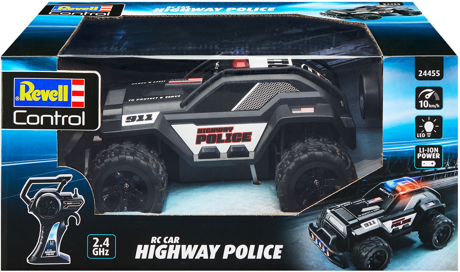 Revell® RC-Auto »Highway Police«, mit LED Blaulichtbalken