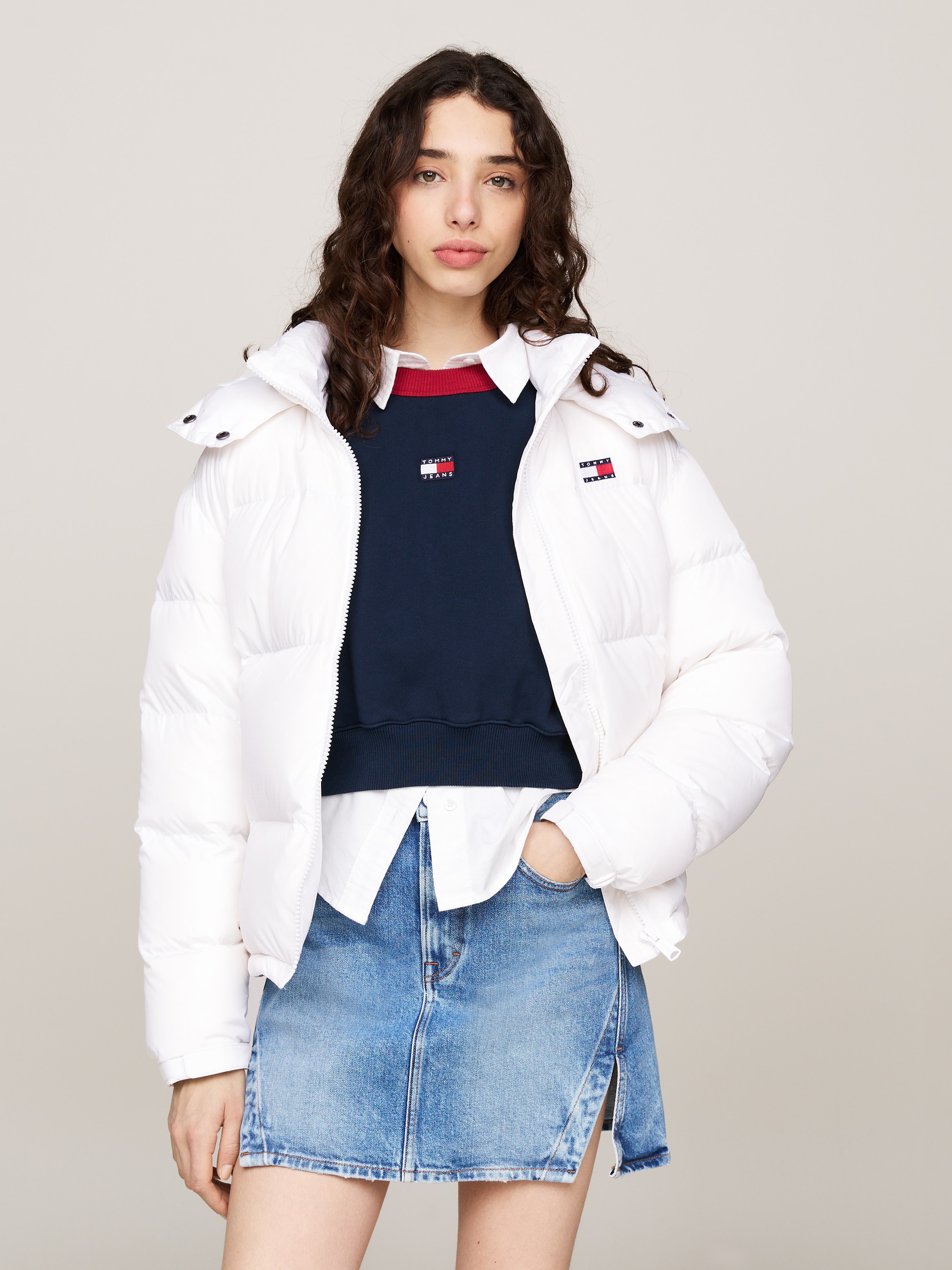 Steppjacke »TJW ALASKA PUFFER EXT«, mit Kapuze, mit Logostickereien