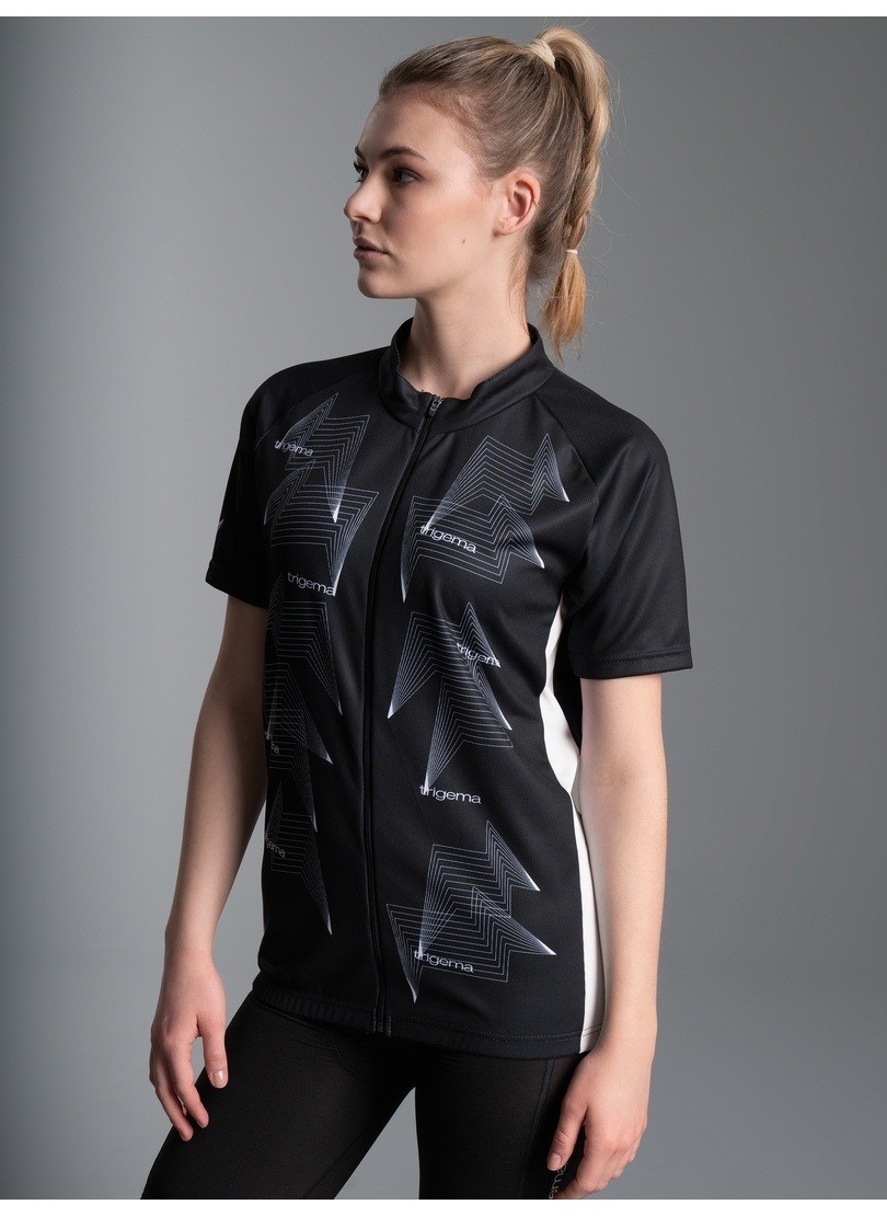 Trigema "TRIGEMA Fahrradjacke mit abstraktem Design"