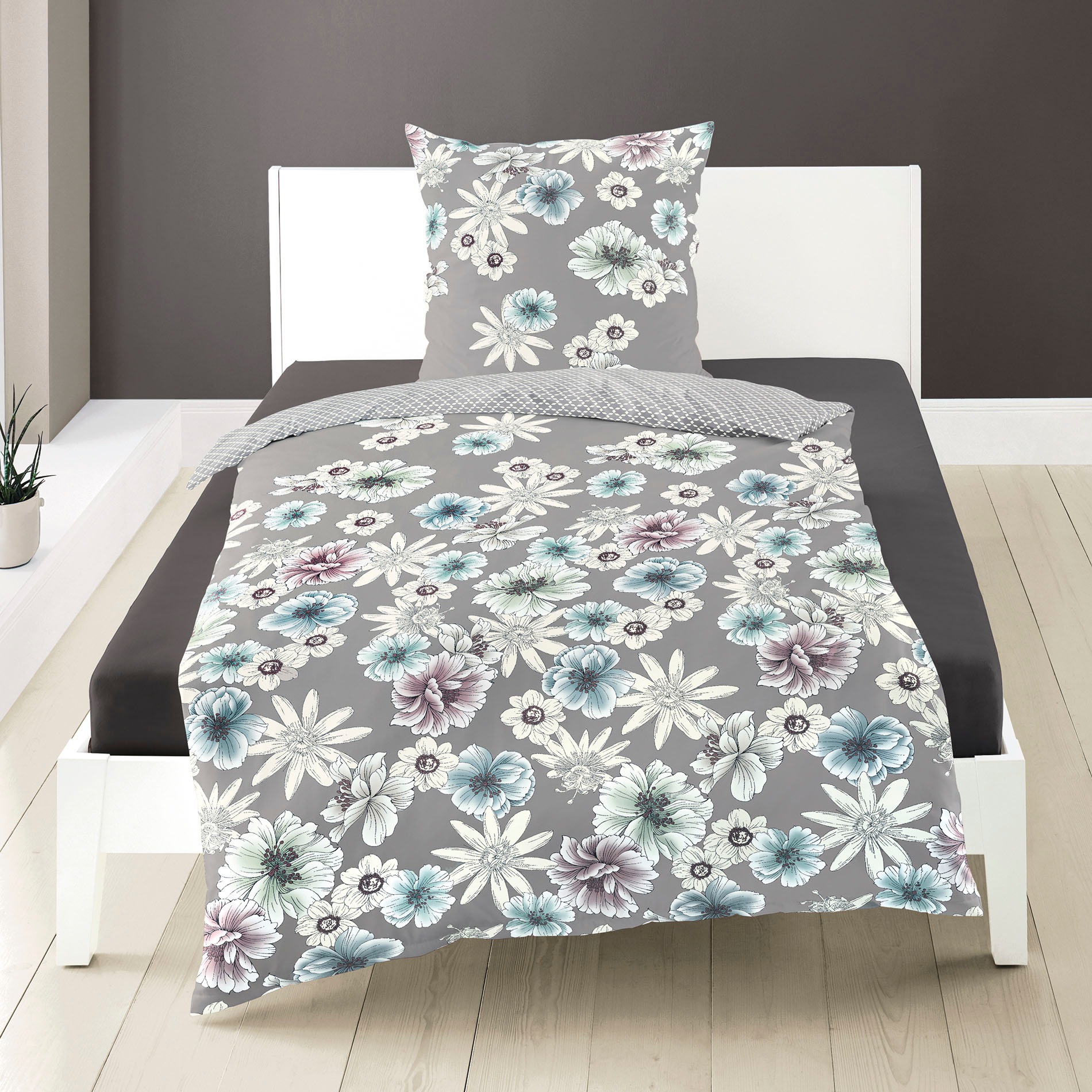 Thumbnail - Jekatex Bettwäsche "DALIA" 2 Stk. Bettwäsche-Set aus 100% Baumwolle