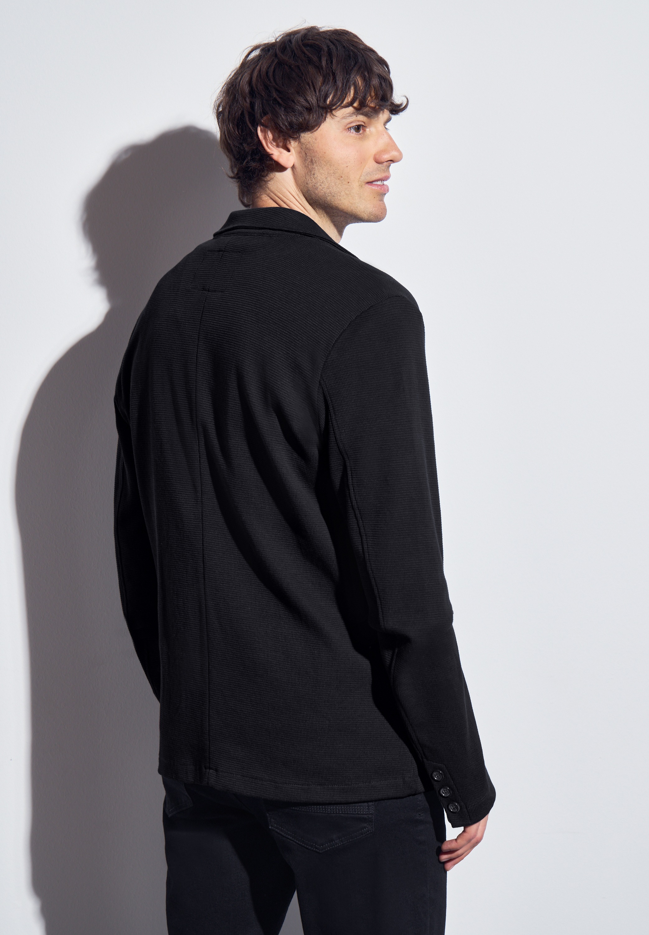 STREET ONE MEN Sakko, aus reiner Baumwolle