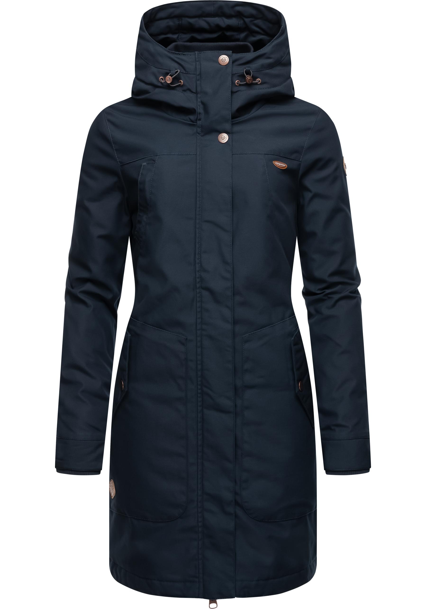 Ragwear Wintermantel "Jannisa", stylischer Damen Winterparka mit Kapuze