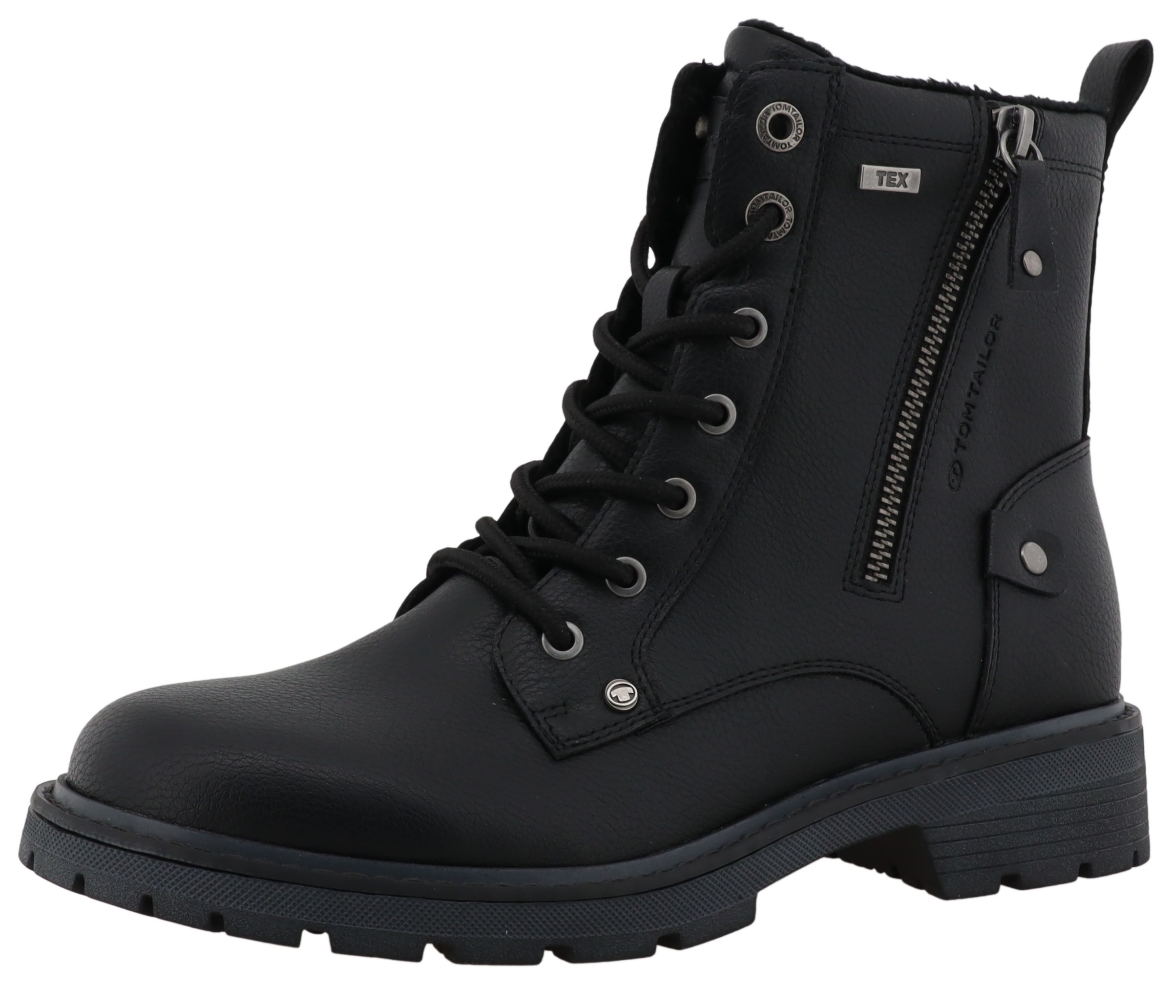 TOM TAILOR Schnürboots, Workerboots, Hiking Boot mit Blockabsatz günstig online kaufen