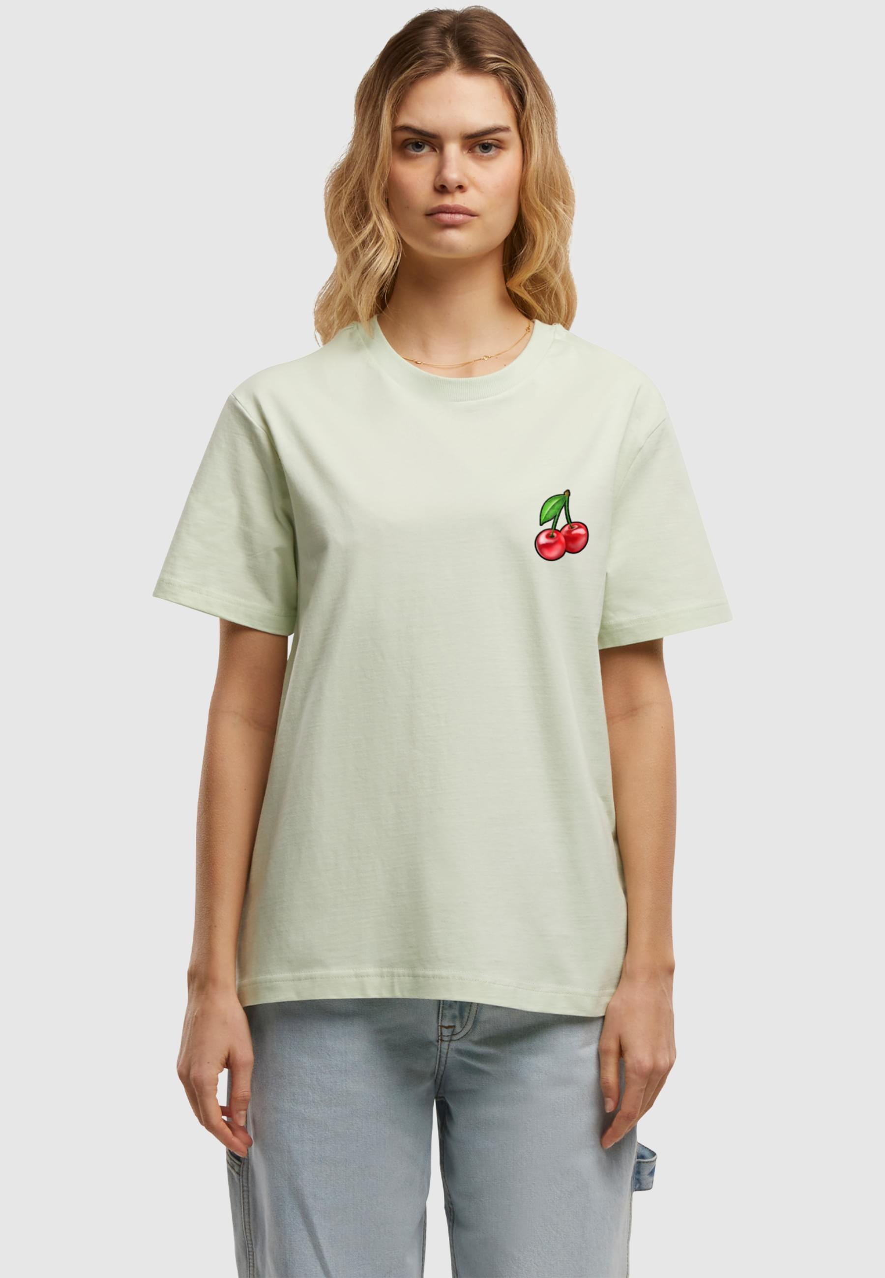 Merchcode T-Shirt »Merchcode Ladies Cherries 2 Tee«, (1 tlg.)