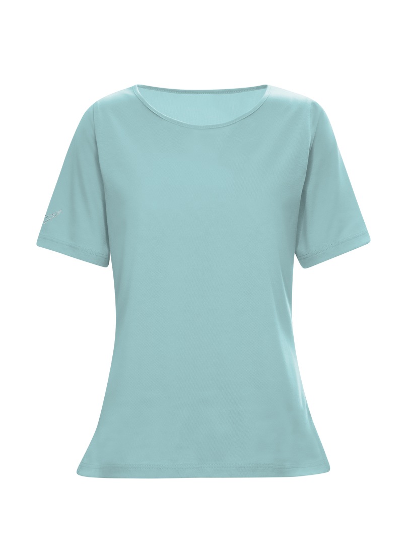 Trigema T-Shirt "TRIGEMA T-Shirt DELUXE Baumwolle mit Kristallsteinen" 1 St günstig online kaufen