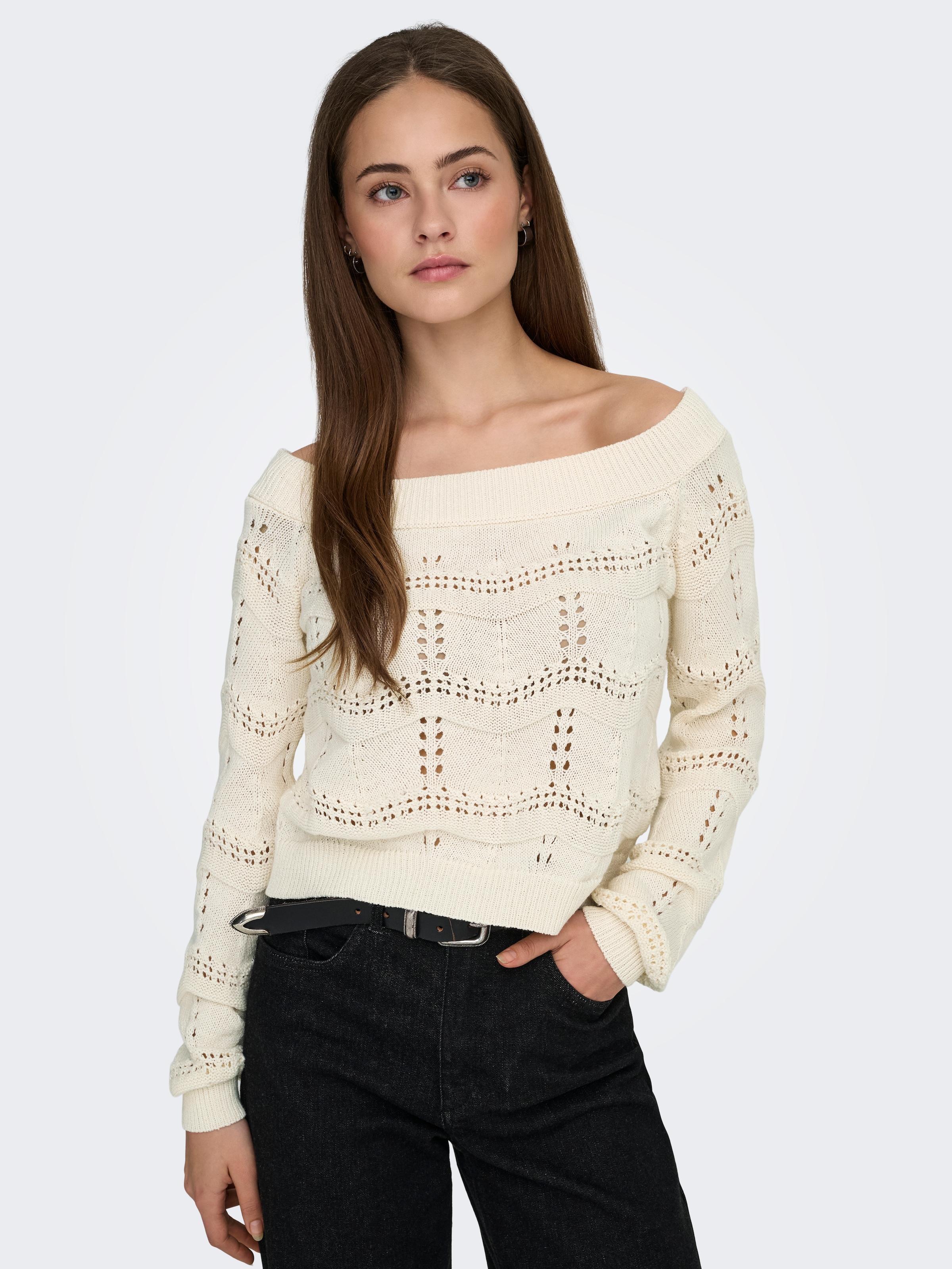 ONLY Strickpullover "ONLVILDA LIFE L/S PULLOVER KNT NCA" günstig online kaufen