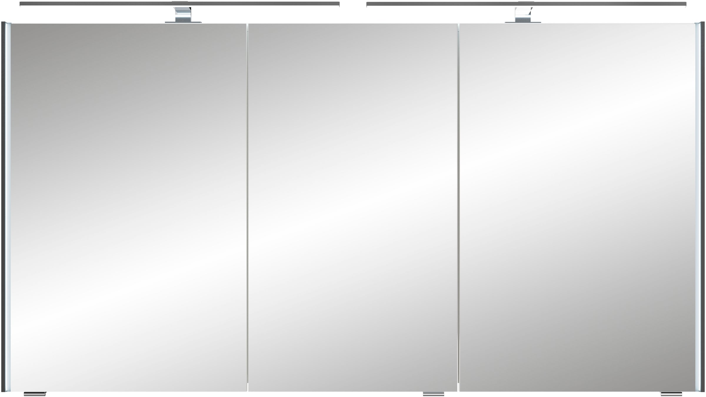 Saphir Spiegelschrank »Serie 7045 Badezimmer-Spiegelschrank inkl. LED-Beleuchtung, 3 Türen«, Badschrank 133,2 cm breit, inkl. LEDplus Schalter und Türdämpfer