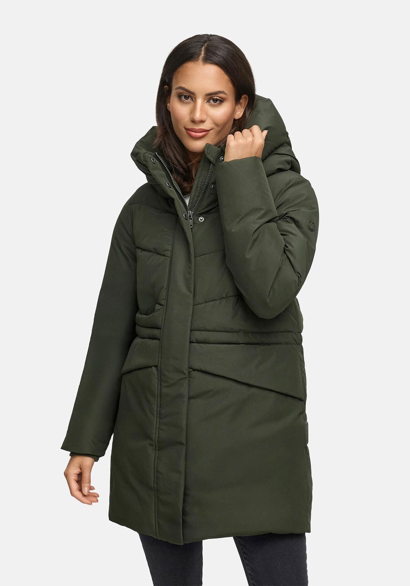 Marikoo Winterjacke "Delilah" mit kuschelig warmem Teddyfleece und hohem Kragen