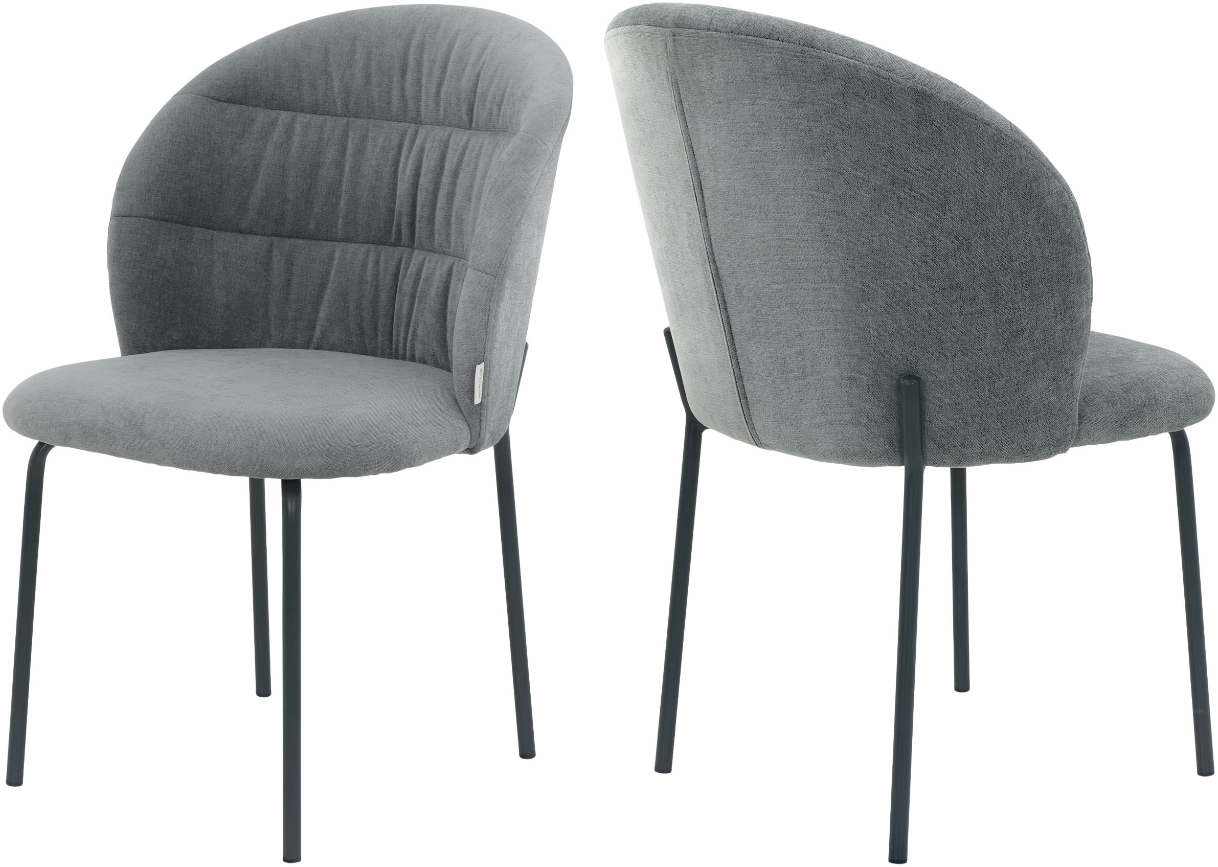 TOM TAILOR HOME 4-Fußstuhl "LEAF CHAIR" (Set) 2 Stk.4-Fußgestell, Raffung i günstig online kaufen