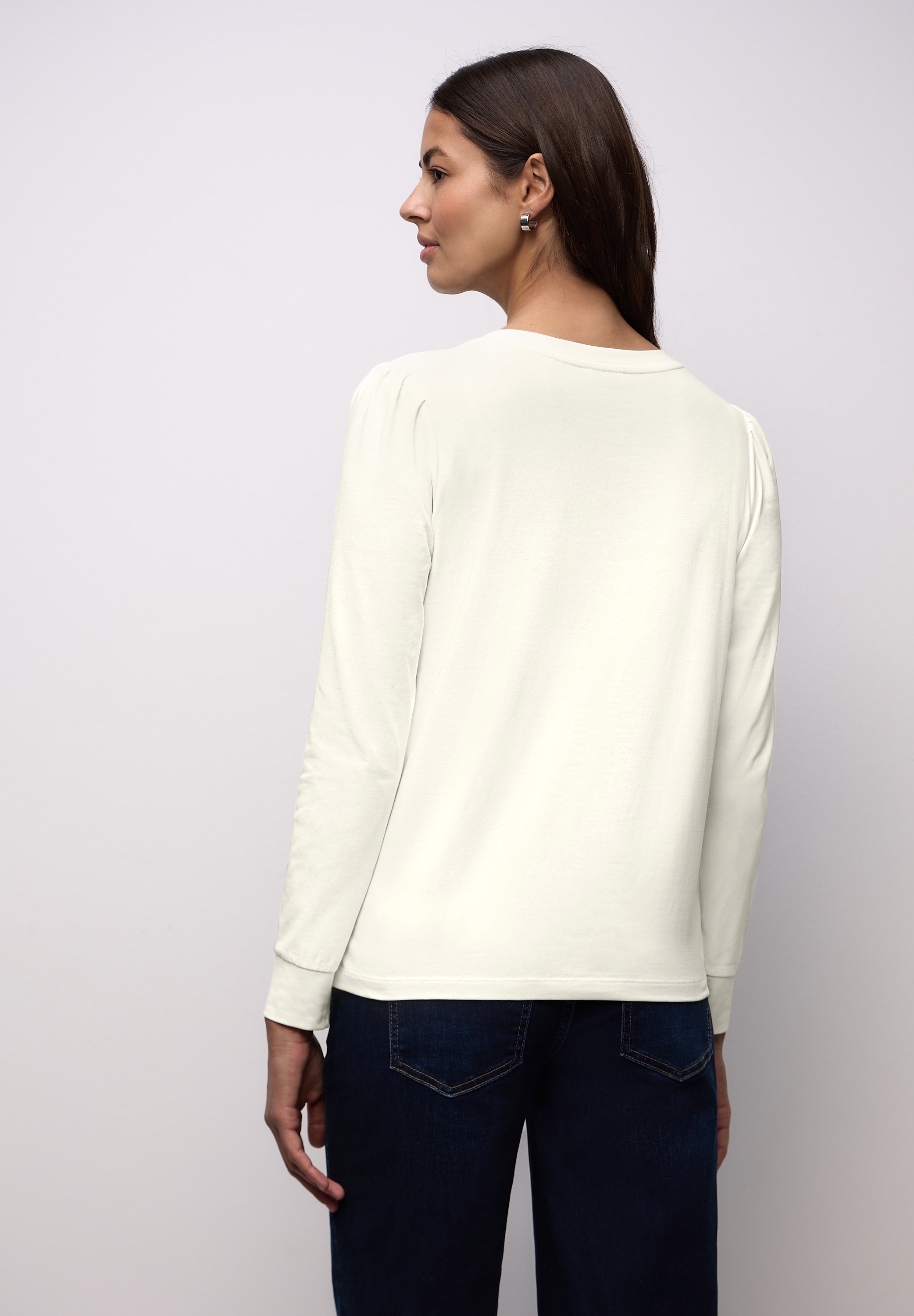 STREET ONE Langarmshirt mit Rundhalsausschnitt