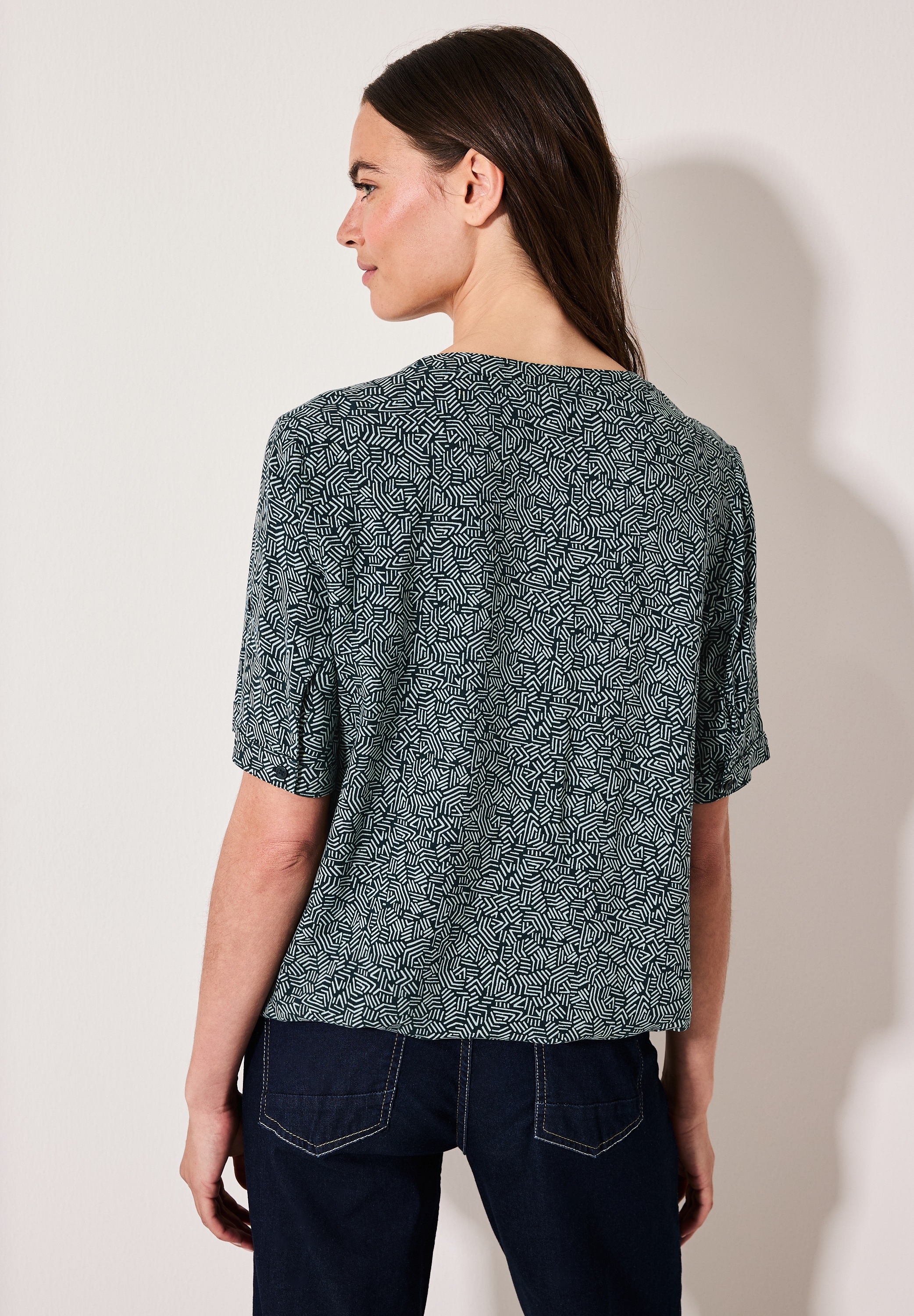 Cecil Kurzarmbluse, aus softer Viskose günstig online kaufen