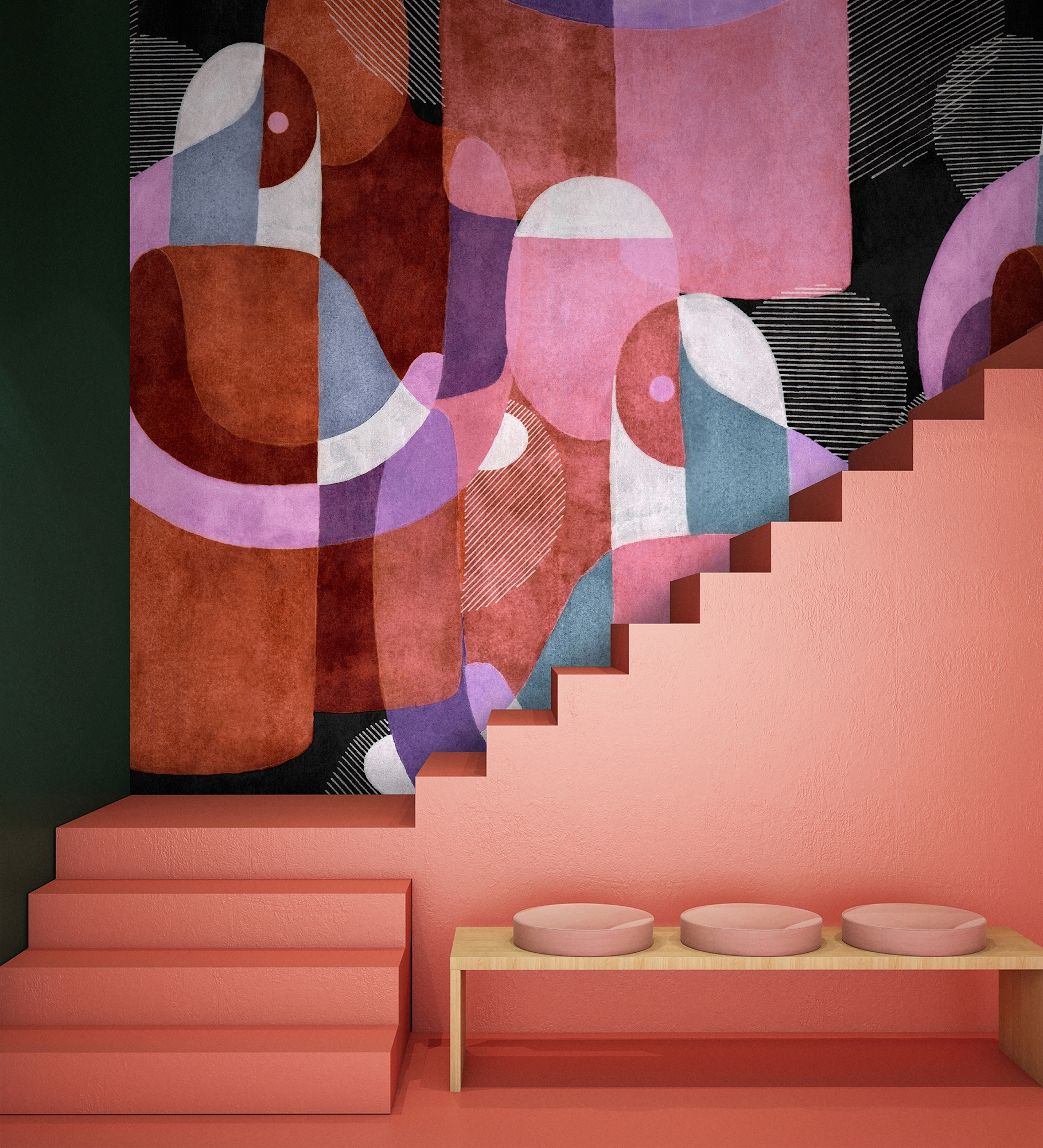 living walls Fototapete »Walls by Patel Meeting Place«, Vlies, Wand