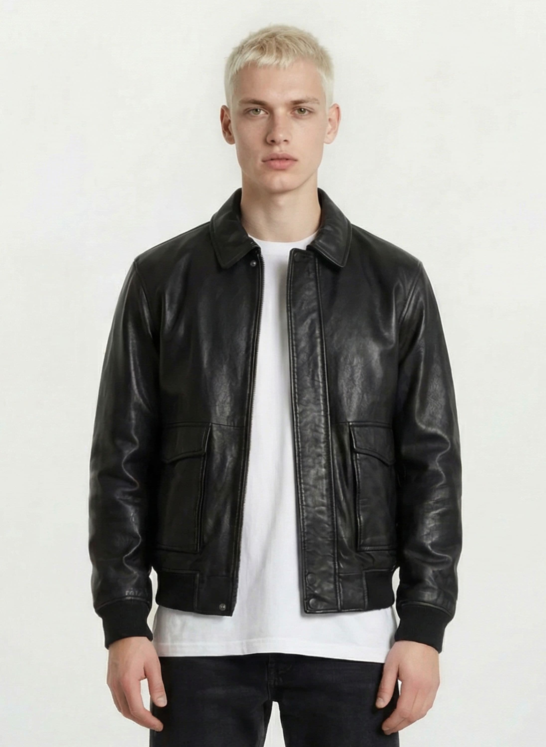 trueprodigy Lederjacke "Ryder Oversizejacke mit aufgesetzte Taschen und Rip günstig online kaufen