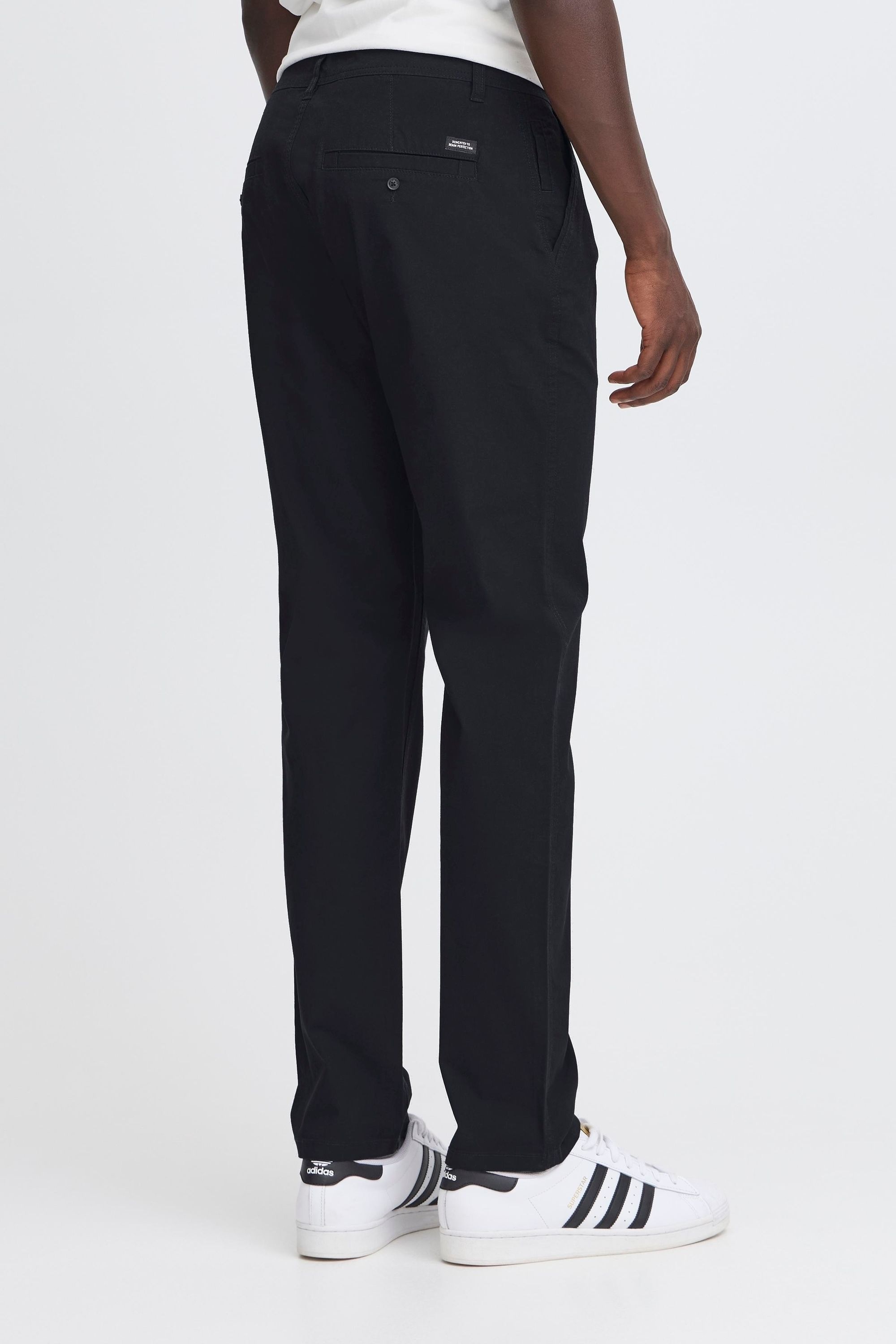 Chinohose BLEND "BHTiran", Herren, Gr. 31, Länge 34, schwarz, Web, 98% Baumwolle, 2% Elasthan, unifarben, normal lang, Hosen Chinohose, Klassische Chinohose mit Taschen 6