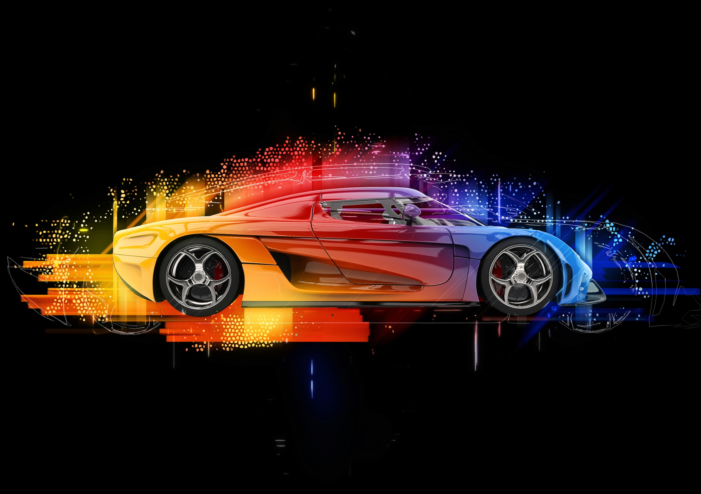 Papermoon Fototapete "Super Car, Racingcar"