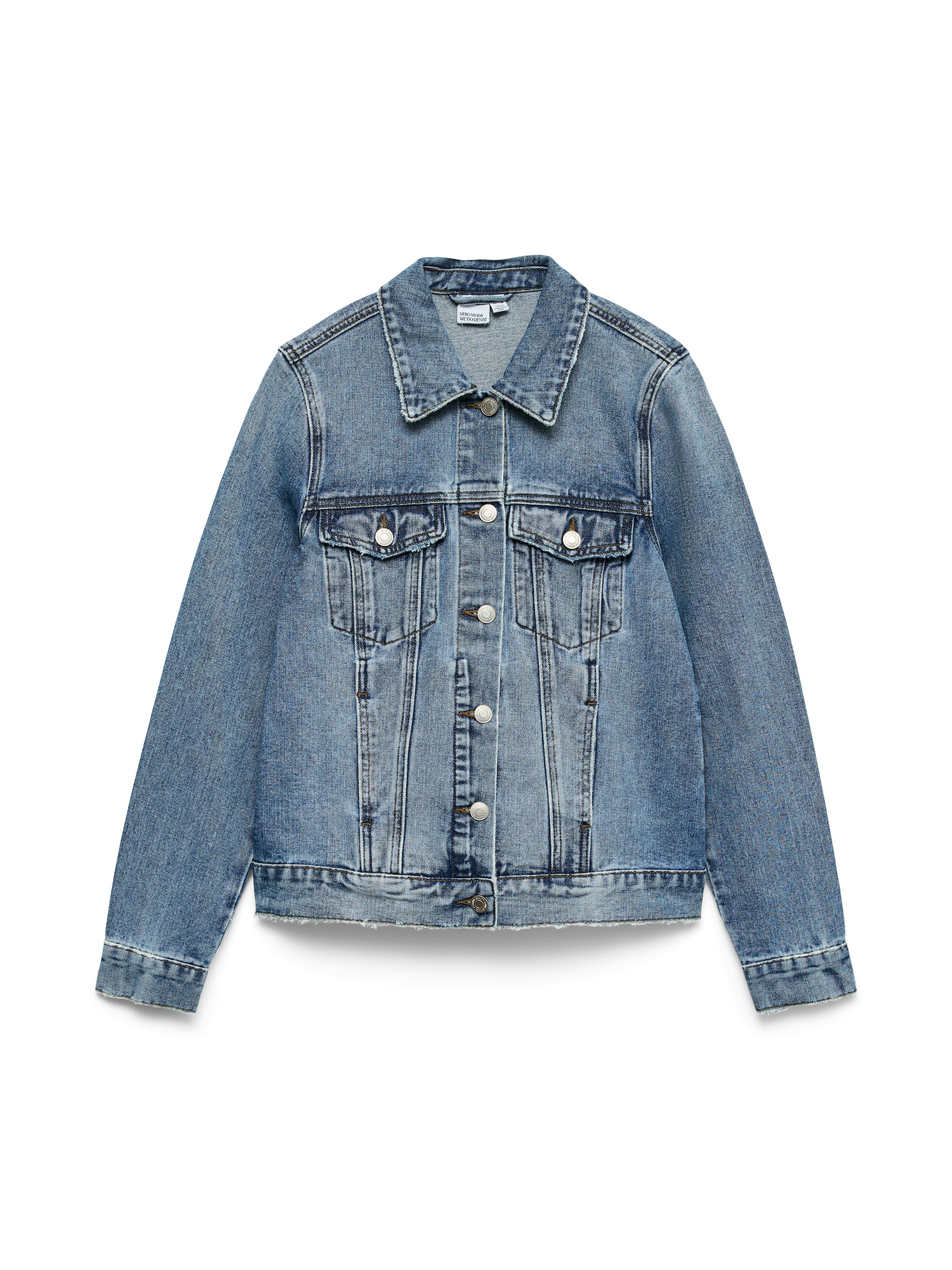 Vero Moda Jeansjacke »VMZORICA LS DENIM JACKET MIX NOOS«, mit leichten Destroyed Effekten