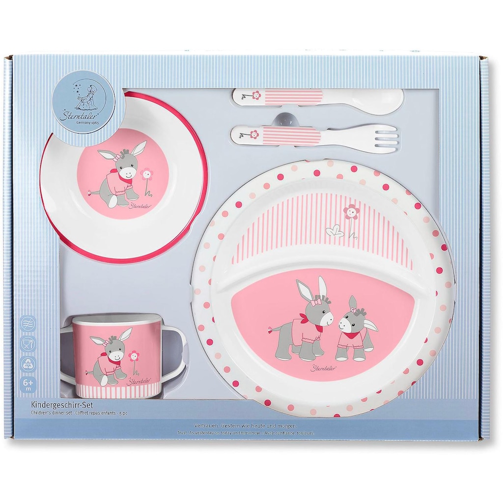 Sterntaler® Kindergeschirr-Set »Emmi Girl«, (5 tlg.)