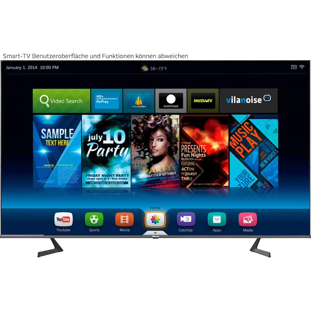 Hisense QLED-Fernseher »75A76GQ«, 190,5 cm/75 Zoll, 4K Ultra HD, Smart-TV