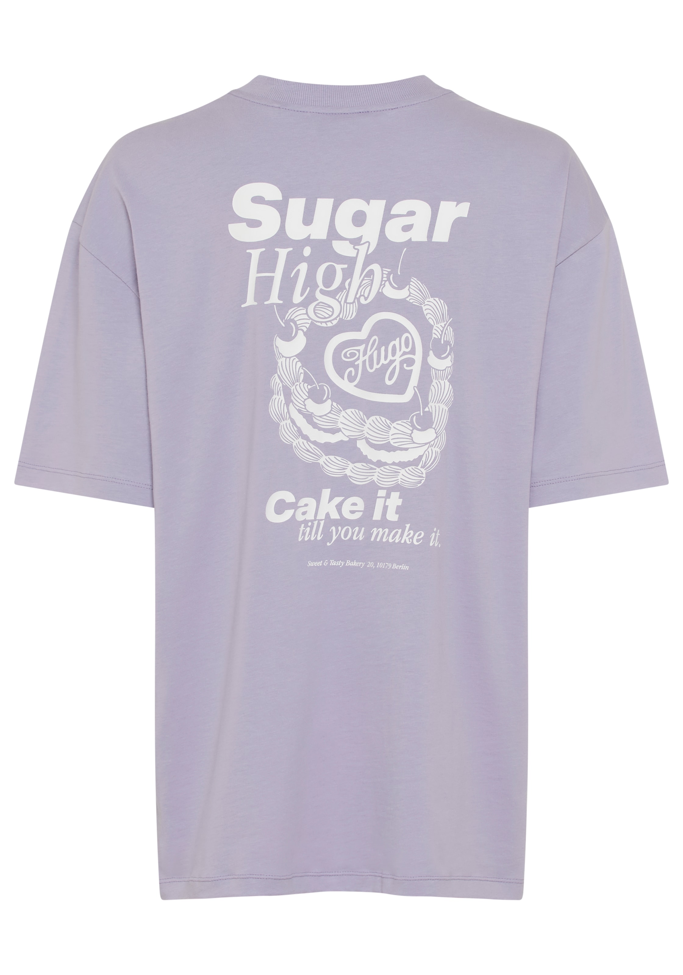 HUGO Blue T-Shirt "Oversized Tee" mit Print, Rundhals günstig online kaufen