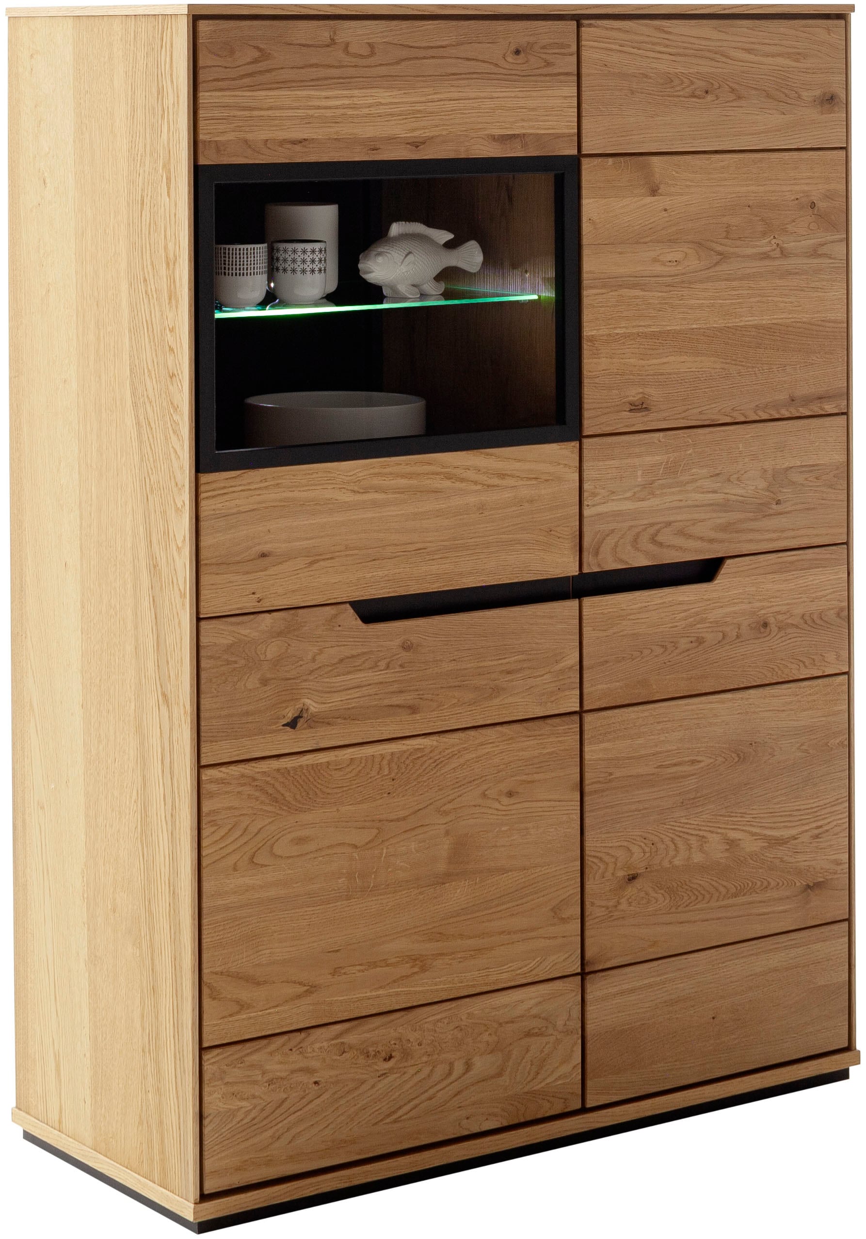MCA living Stauraumvitrine »Araya Highboard«, (1 St.), Türen gedämpft