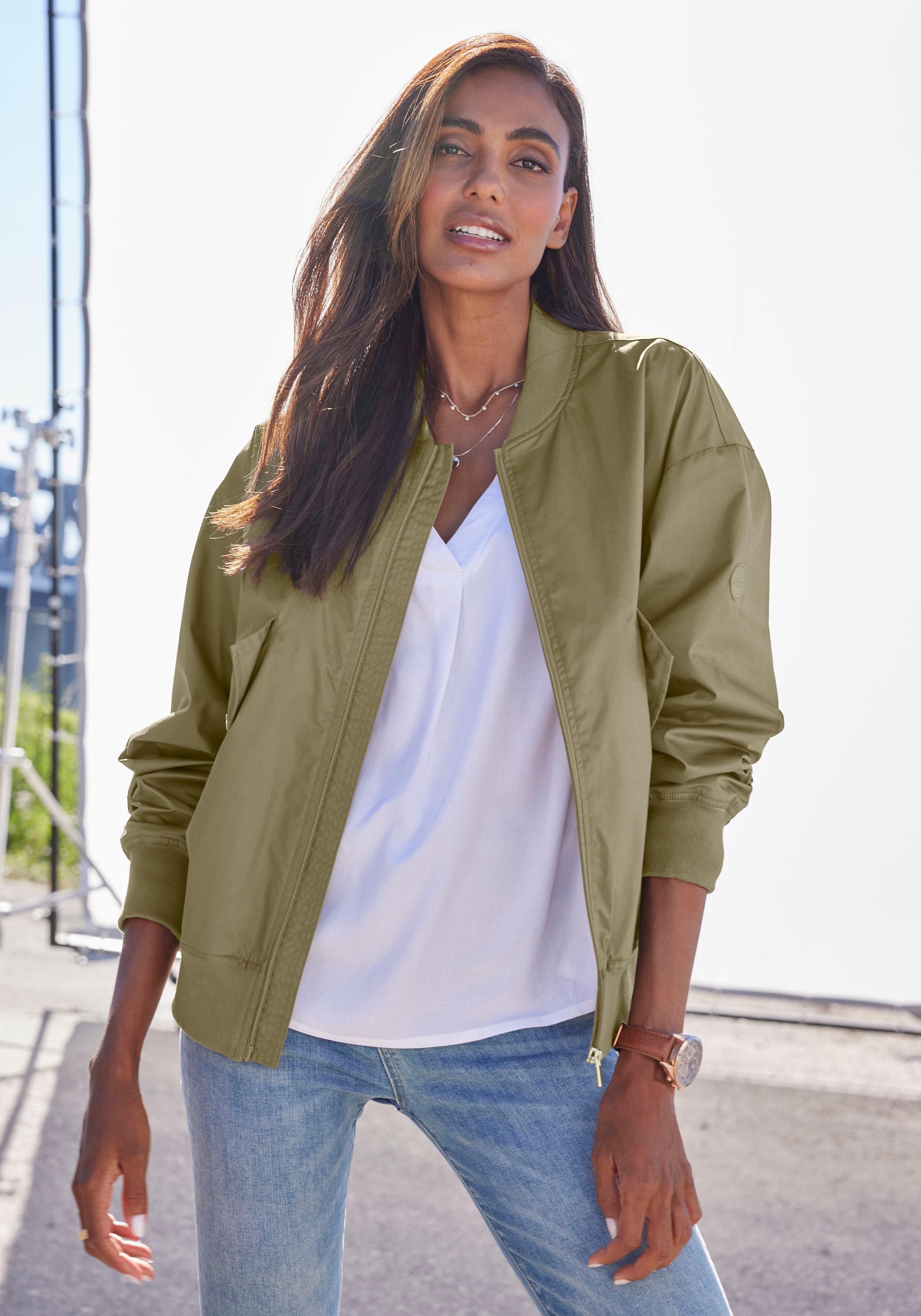 French Connection Blouson ohne Kapuze mit College-Kragen