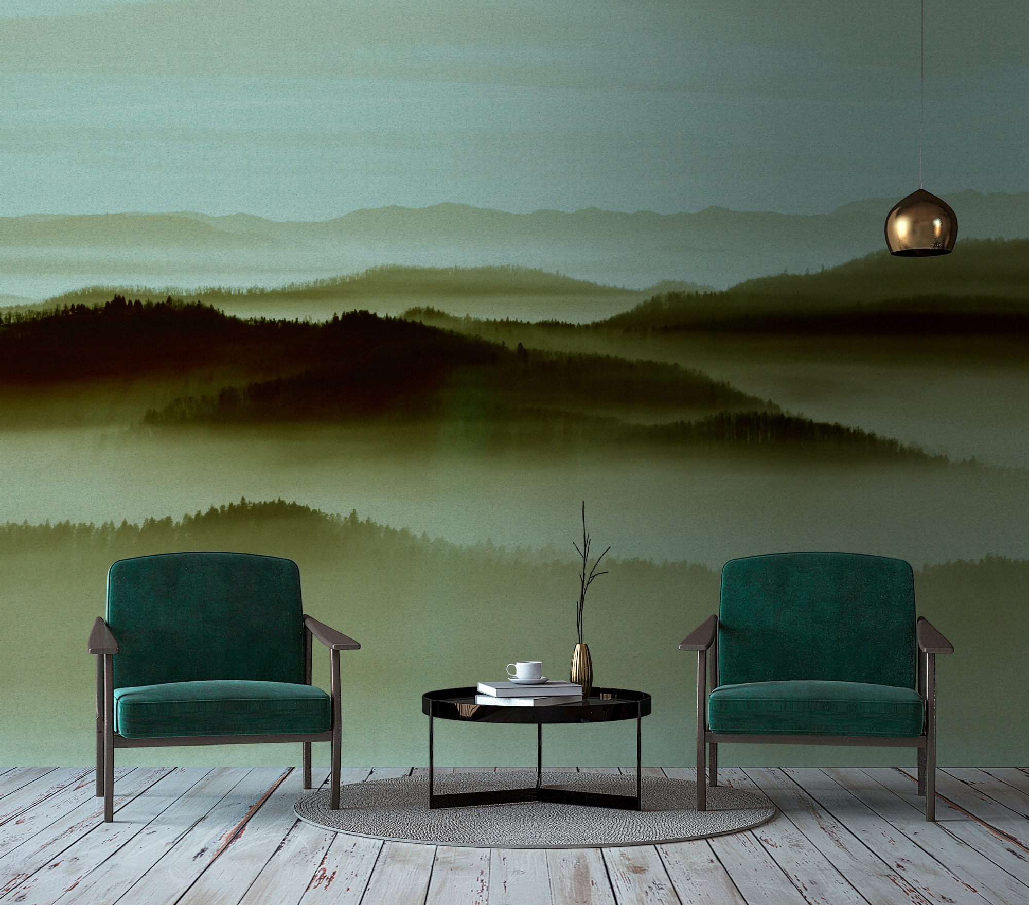 living walls Fototapete »Walls by Patel Horizon 2«, Vlies, Wand, Schräge