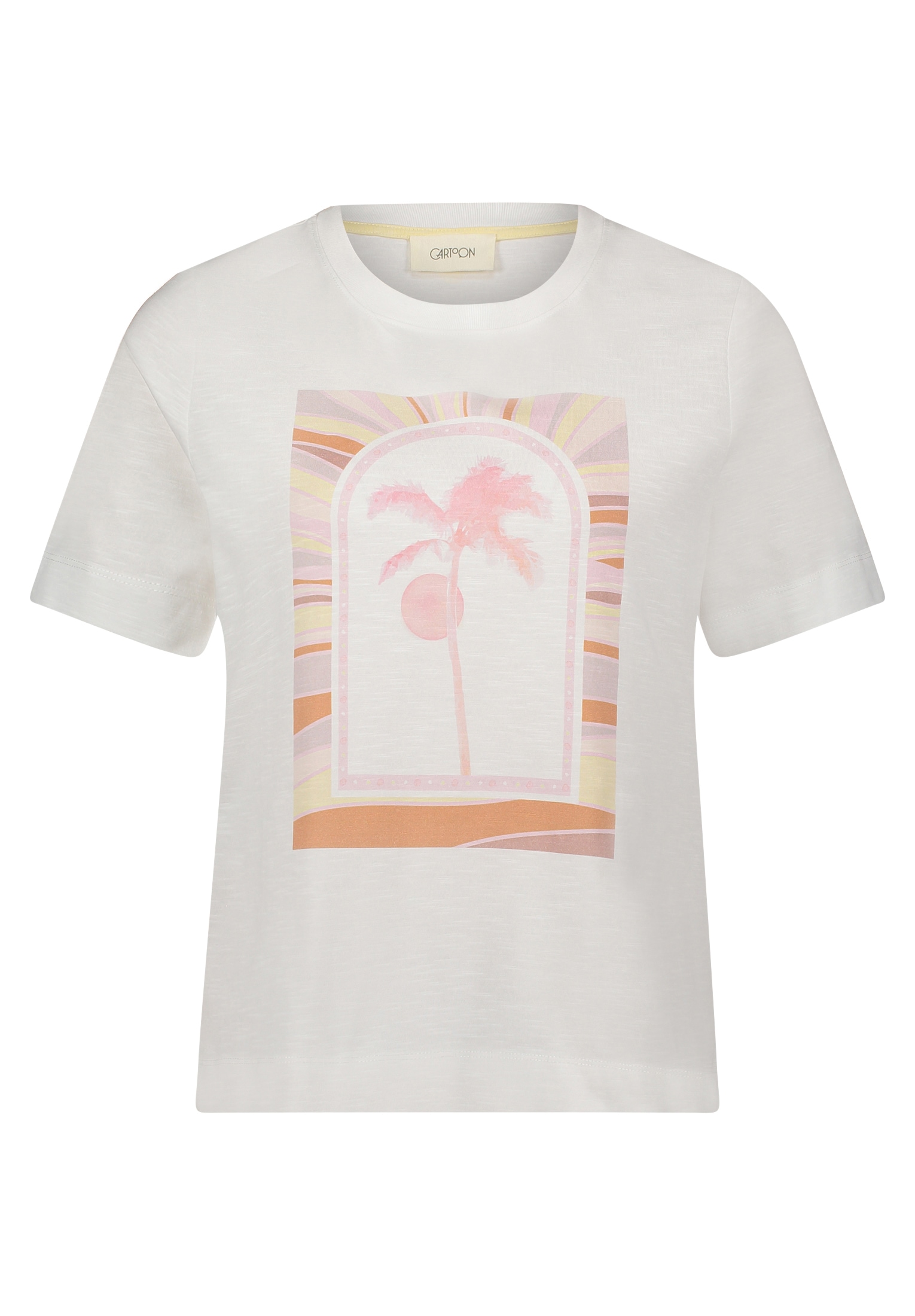 Cartoon Kurzarmshirt »Cartoon Printshirt mit Rundhalsausschnitt«, (1 tlg.), Placement