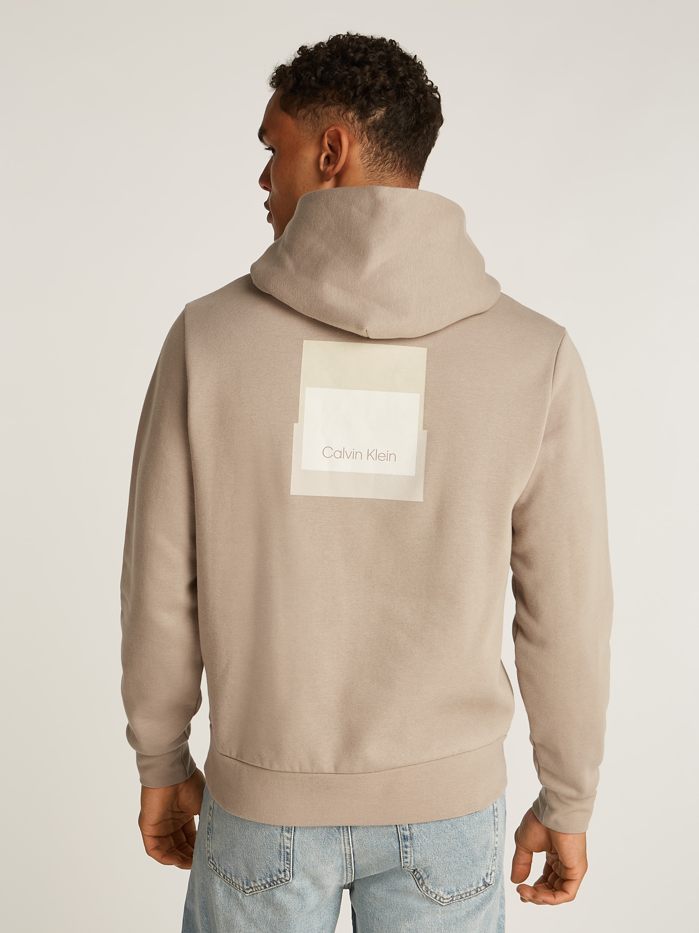 Calvin Klein Sweatshirt »STACKED COLOR BLOCK BACK HOODIE«, mit Logoprint