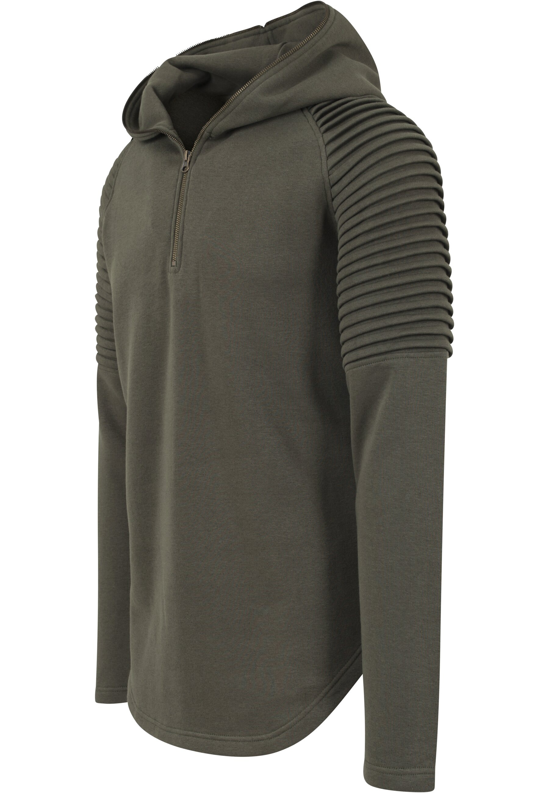 URBAN CLASSICS Hoodie »Urban Classics Herren Pleat Sleeves Terry Hoody«, (1 tlg.)