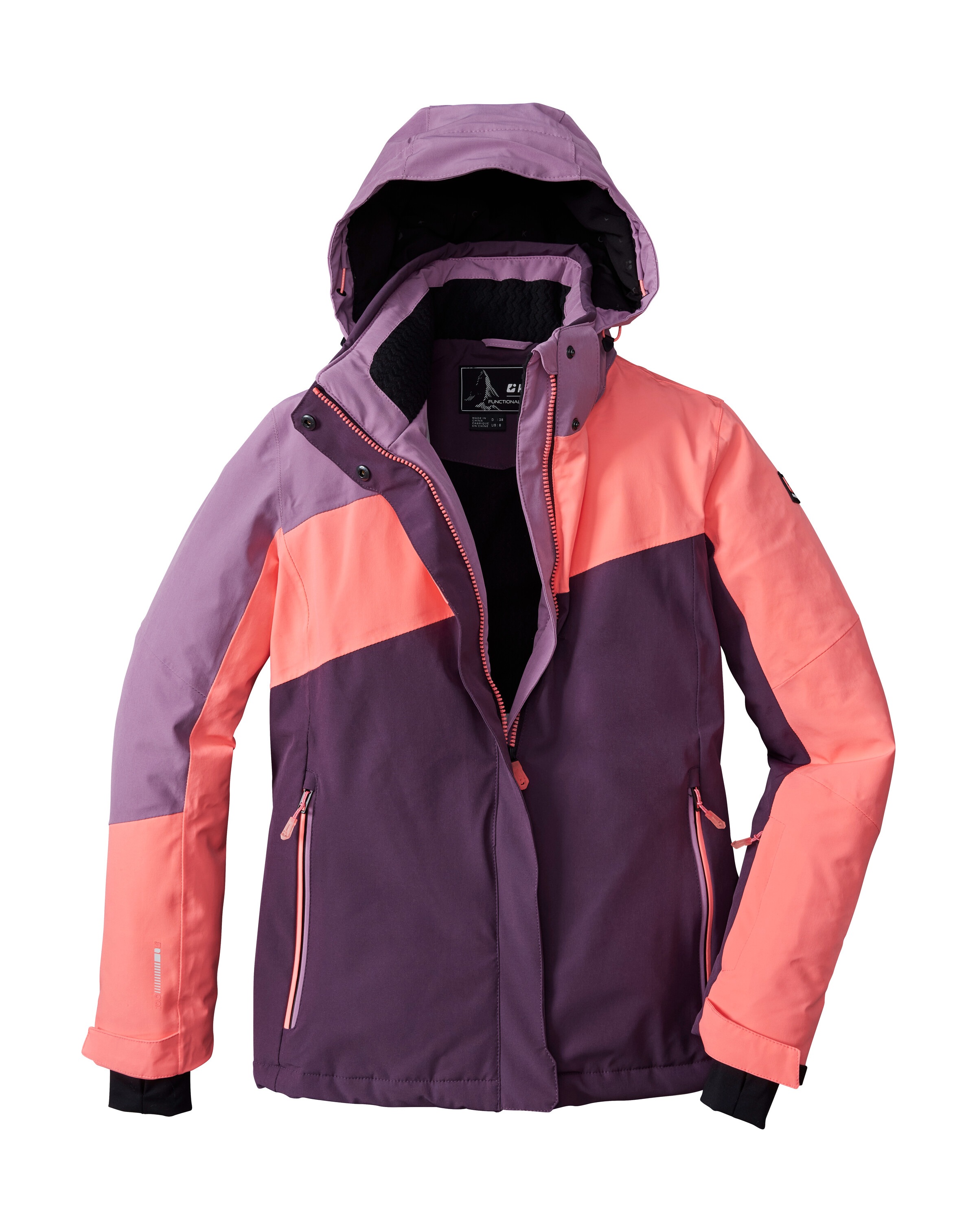 Killtec Skijacke »KSW 26 WMN SKI JCKT«, Wind- und wasserdicht, atmungsaktiv, Colourblock-Design, PFAs-frei